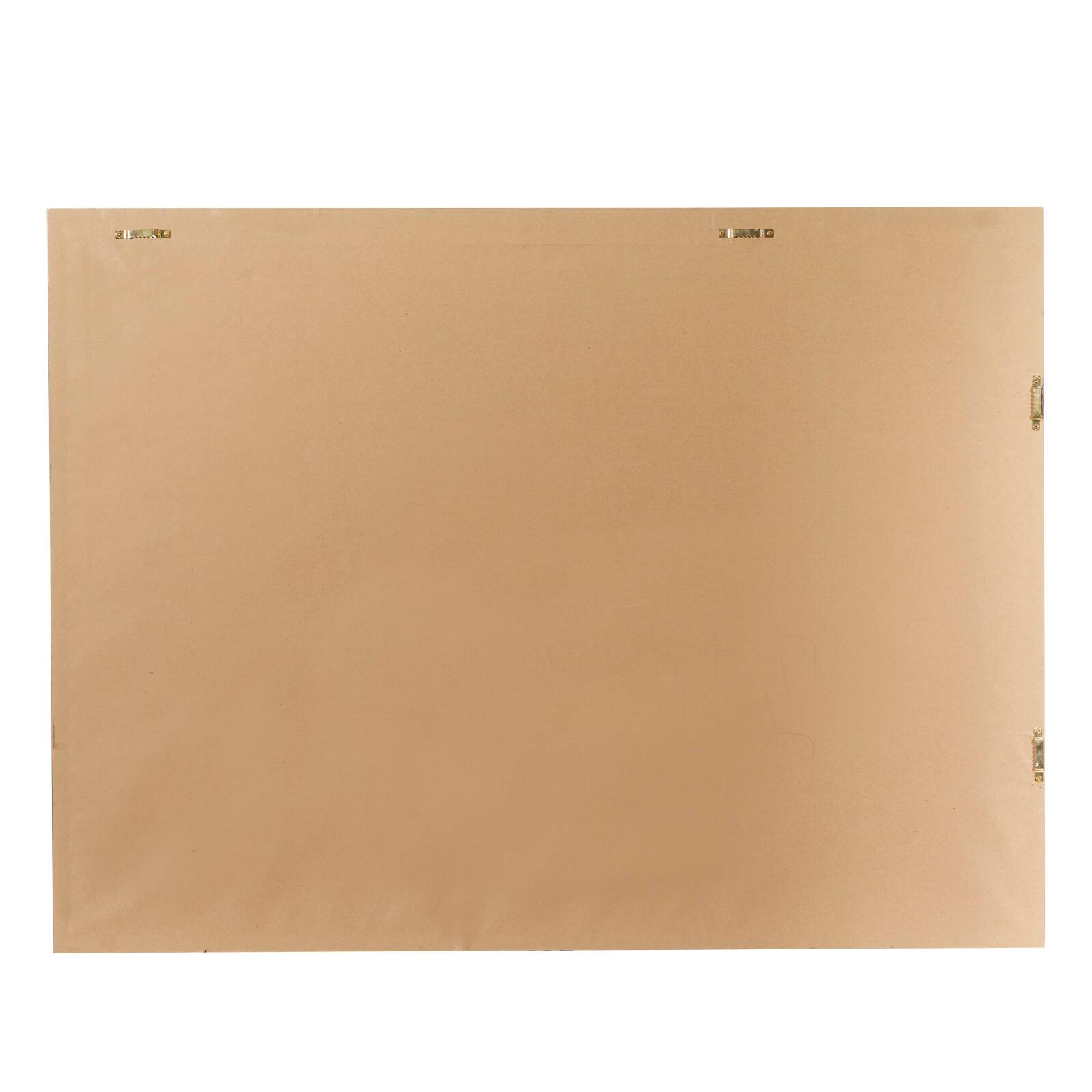 Brown Contemporary Abstract Canvas Wall Art, 47" x 36"