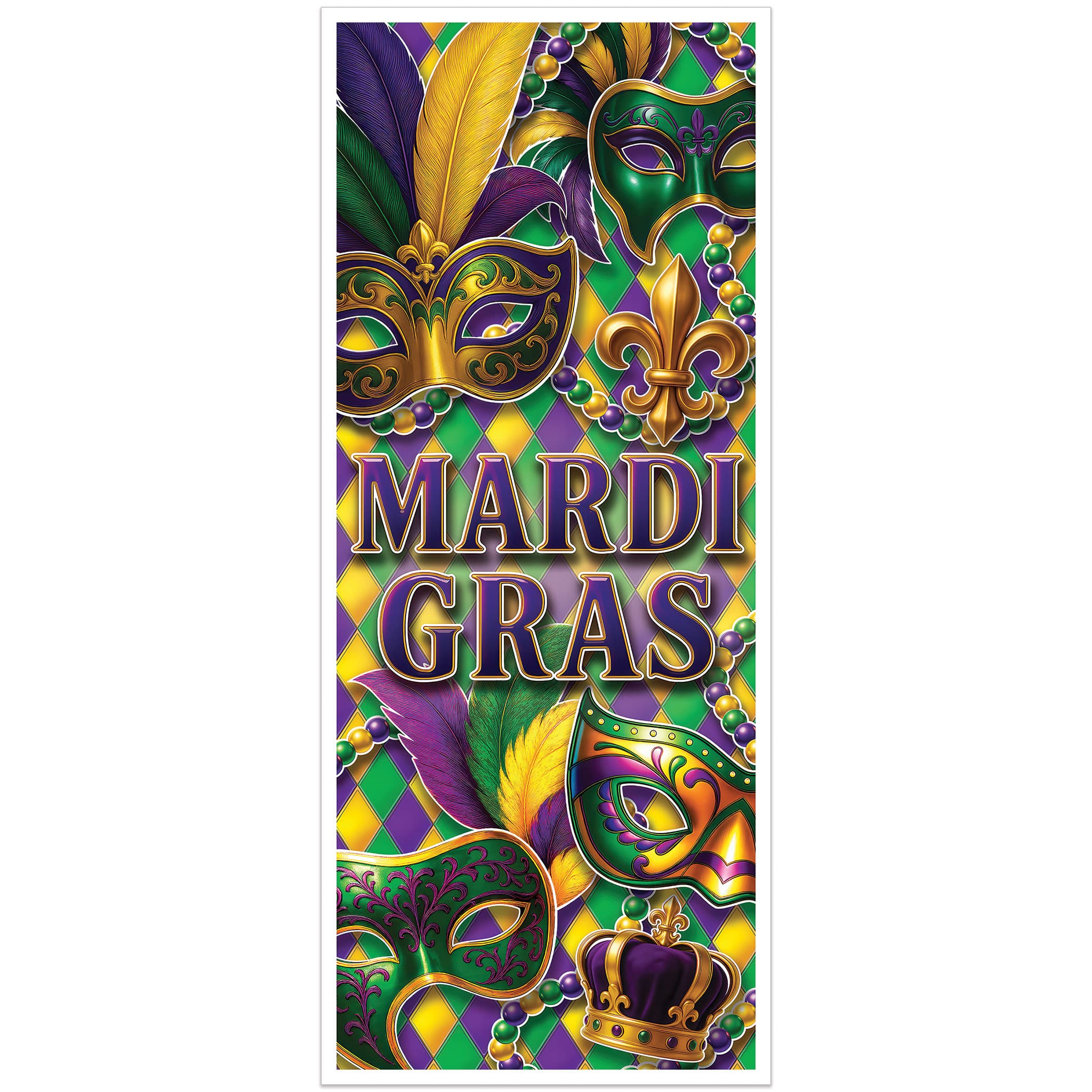 Beistle 6ft. Mardi Gras Door Covers, 2ct.