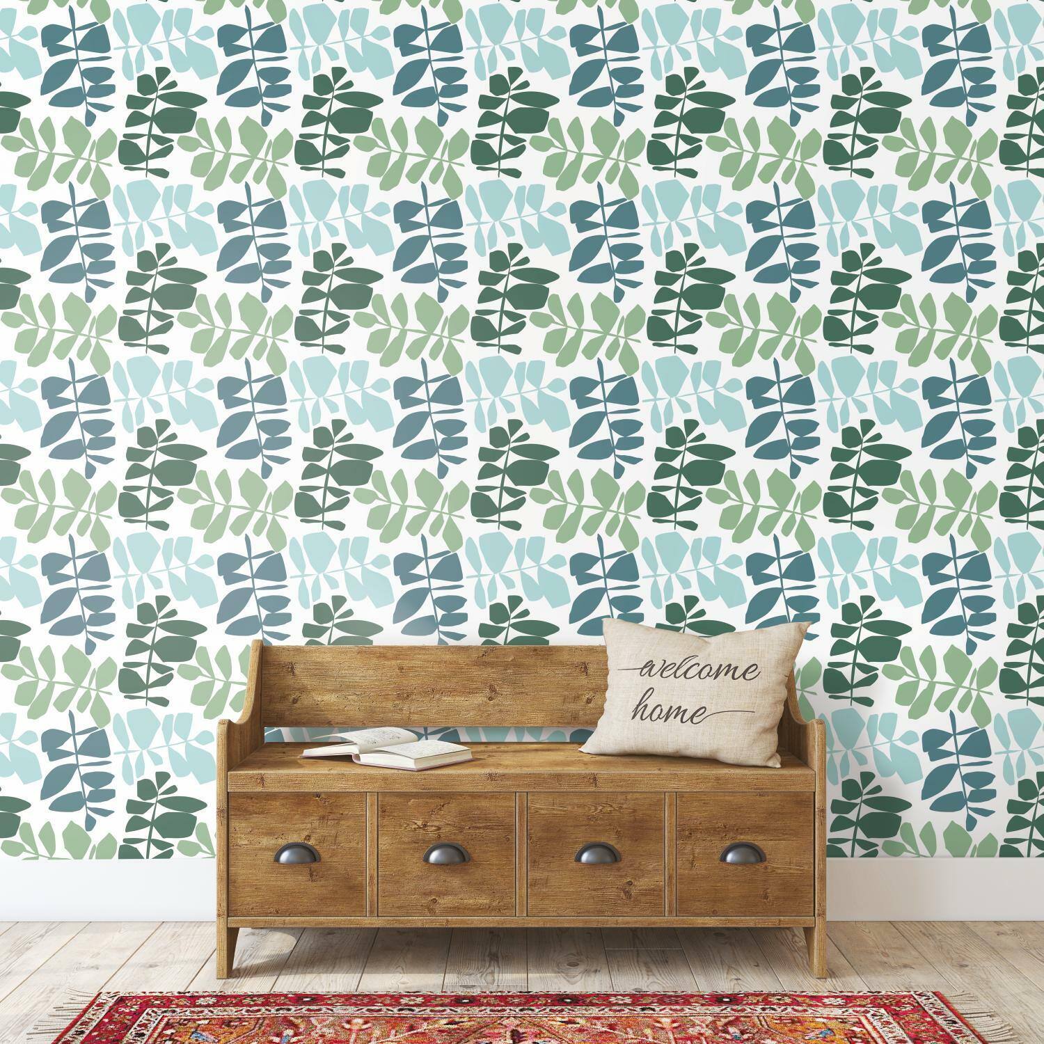 RoomMates Leaf Sprigs Peel & Stick Wallpaper