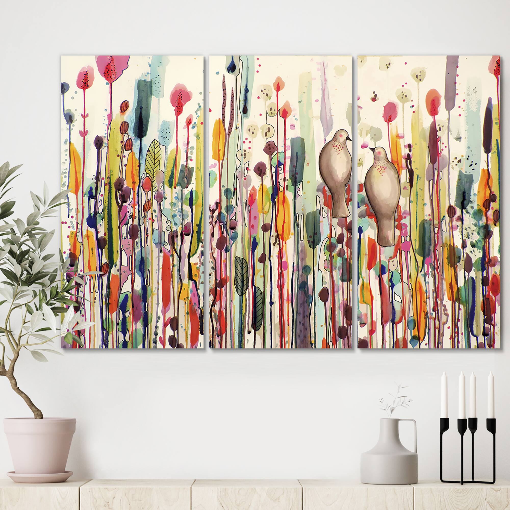 Designart - L'un Pour L'autre - Cottage Canvas Art Print