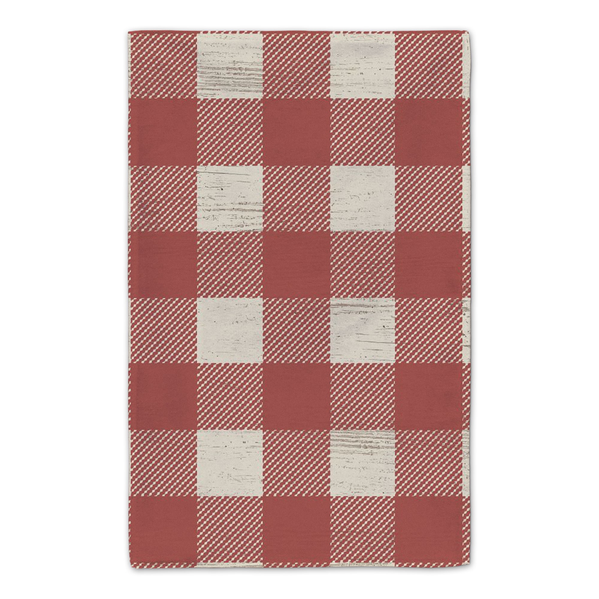Our Cozy Kitchen Red Buffalo Check Tea Towel - Set of 2