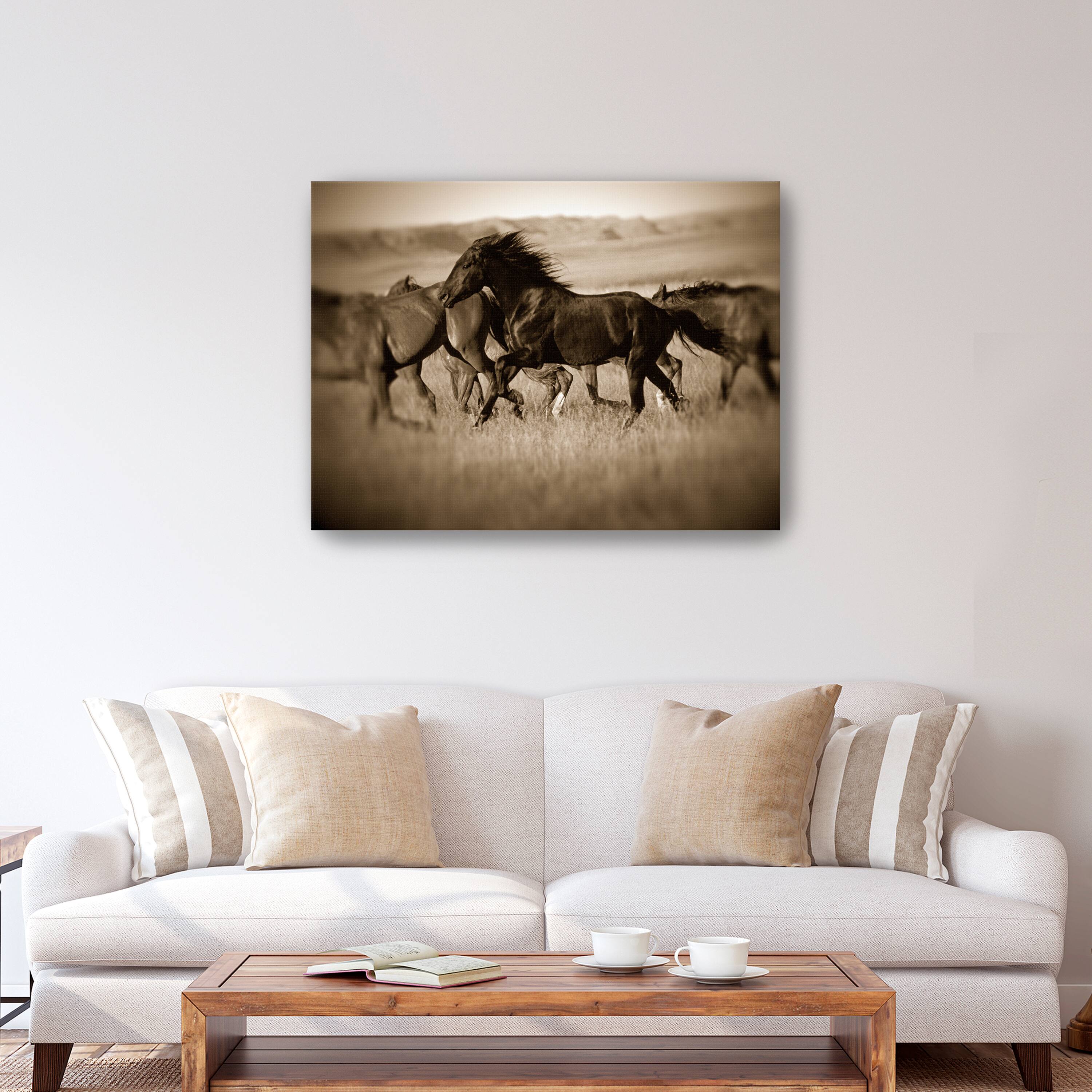 Dark Horse Canvas Giclee