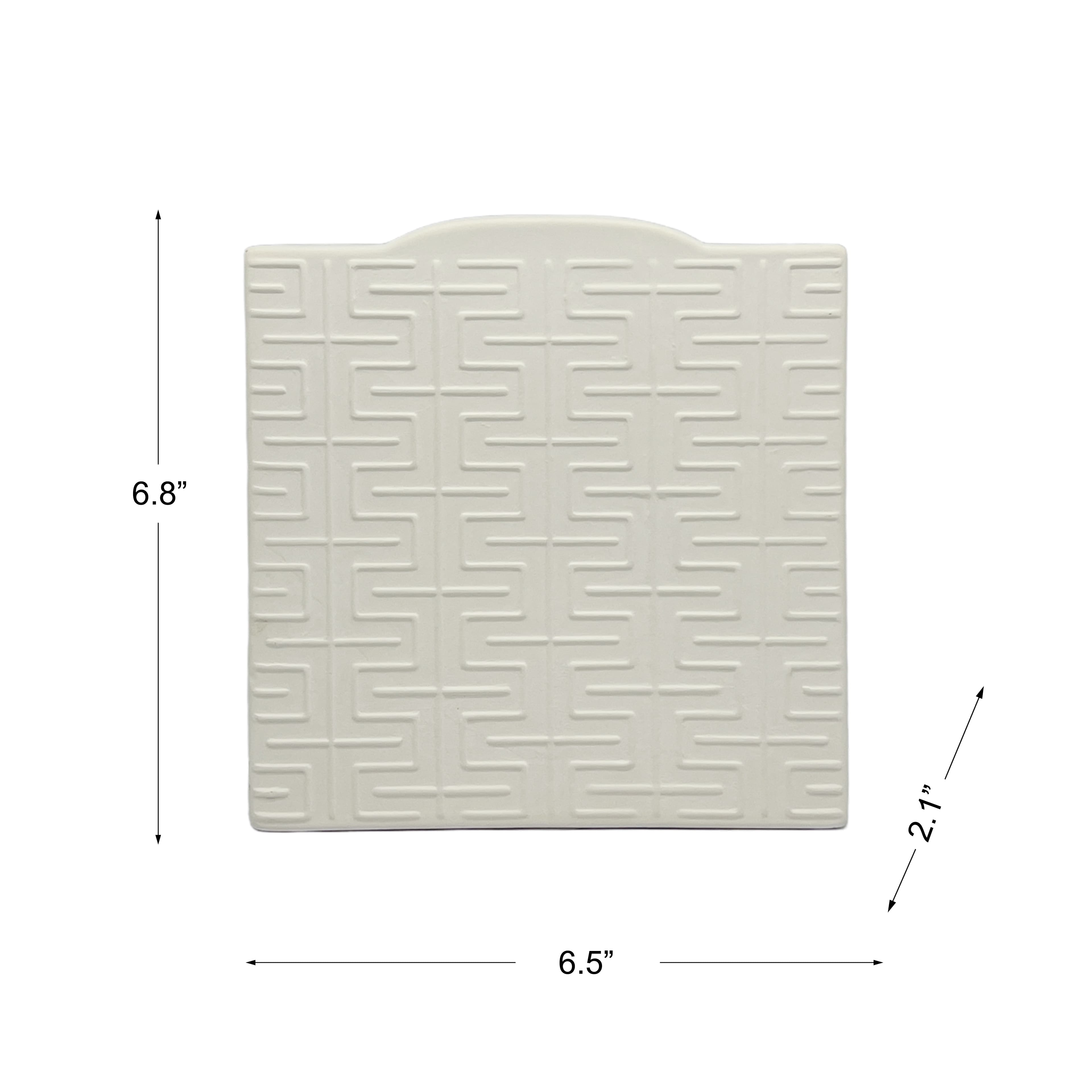 Jonathan Adler x Michaels 6.75" Moroccan Lattice Key DIY Square Ceramic Vase