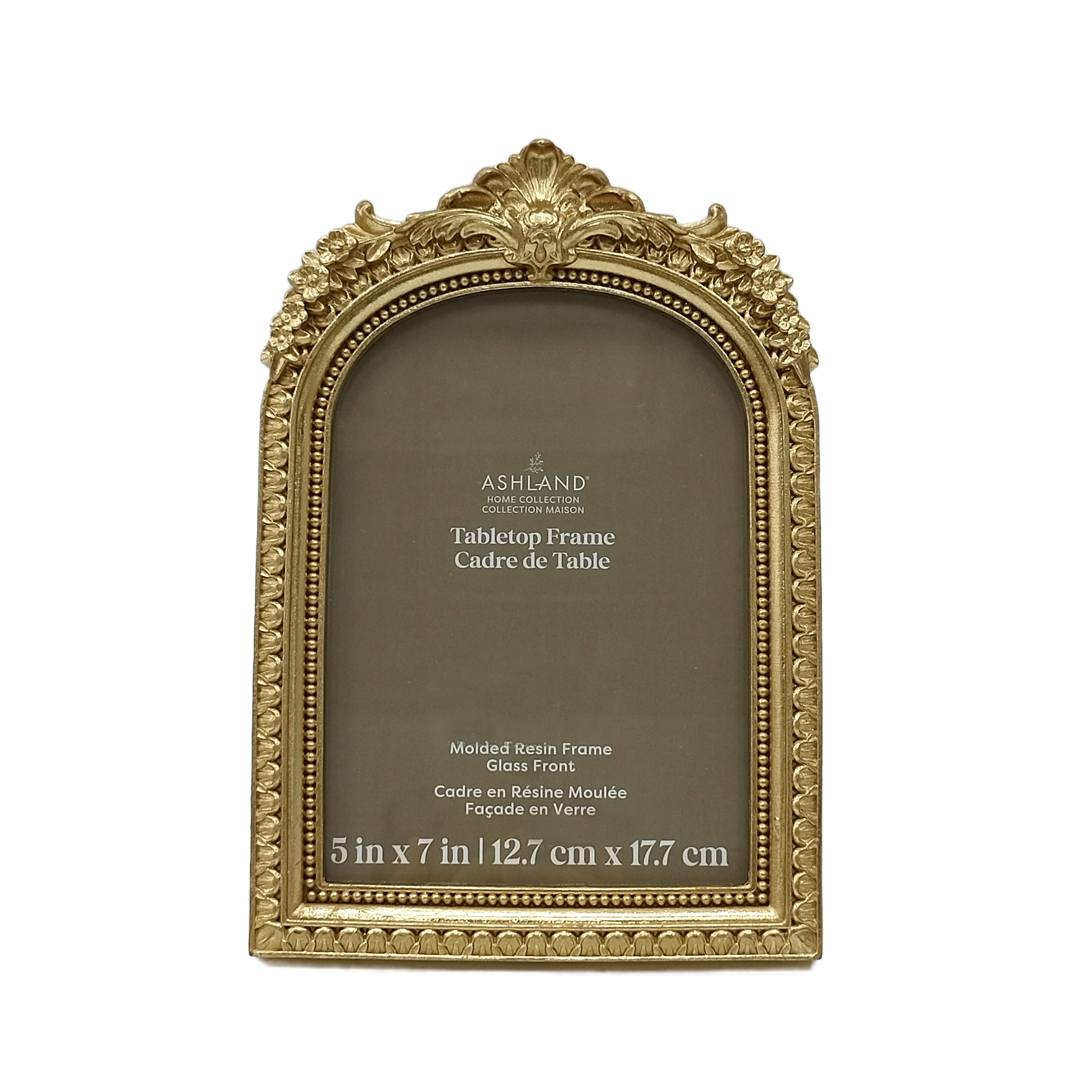 Home 5" x 7" Gold Ornate Arch Tabletop Frame by Ashland®