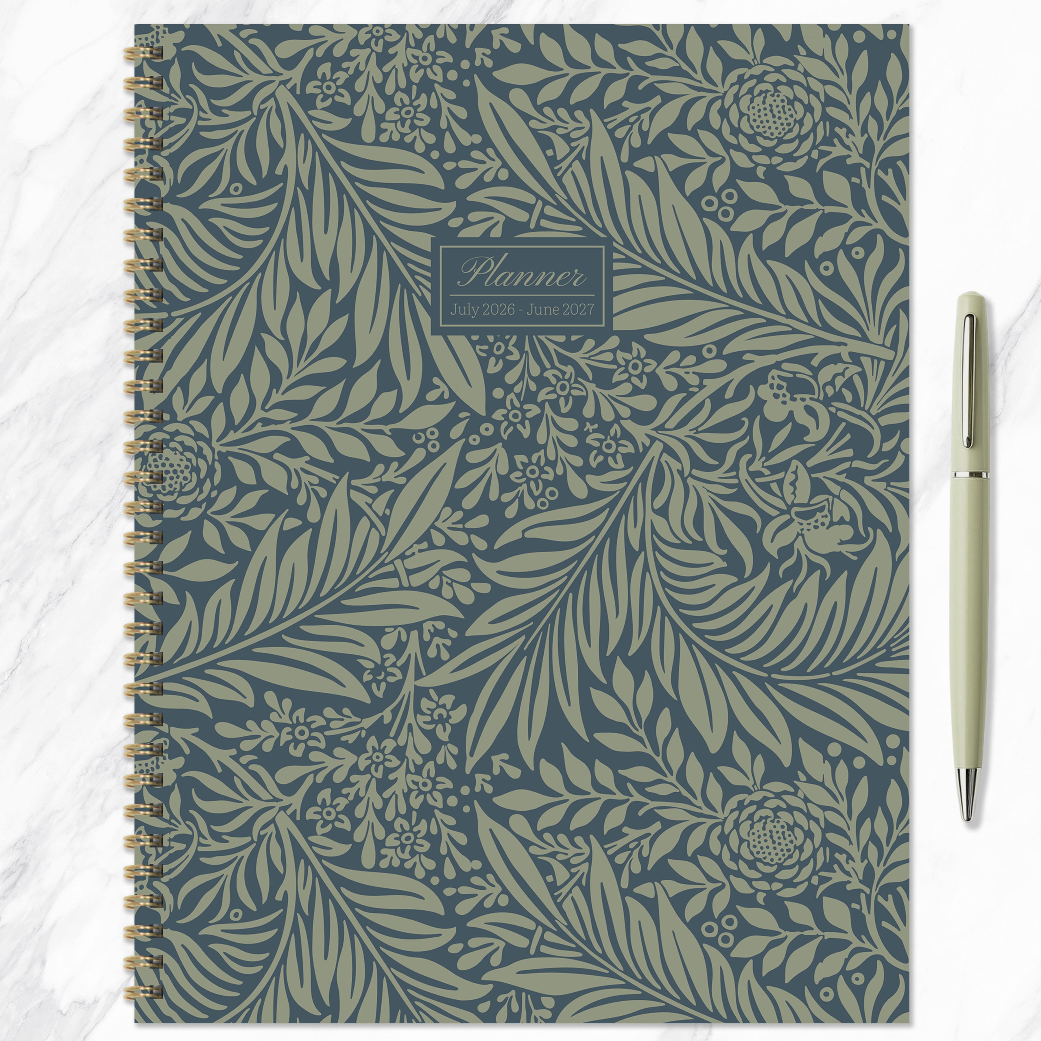 TF Publishing Large Leaf Motif Large Weekly Monthly Planner