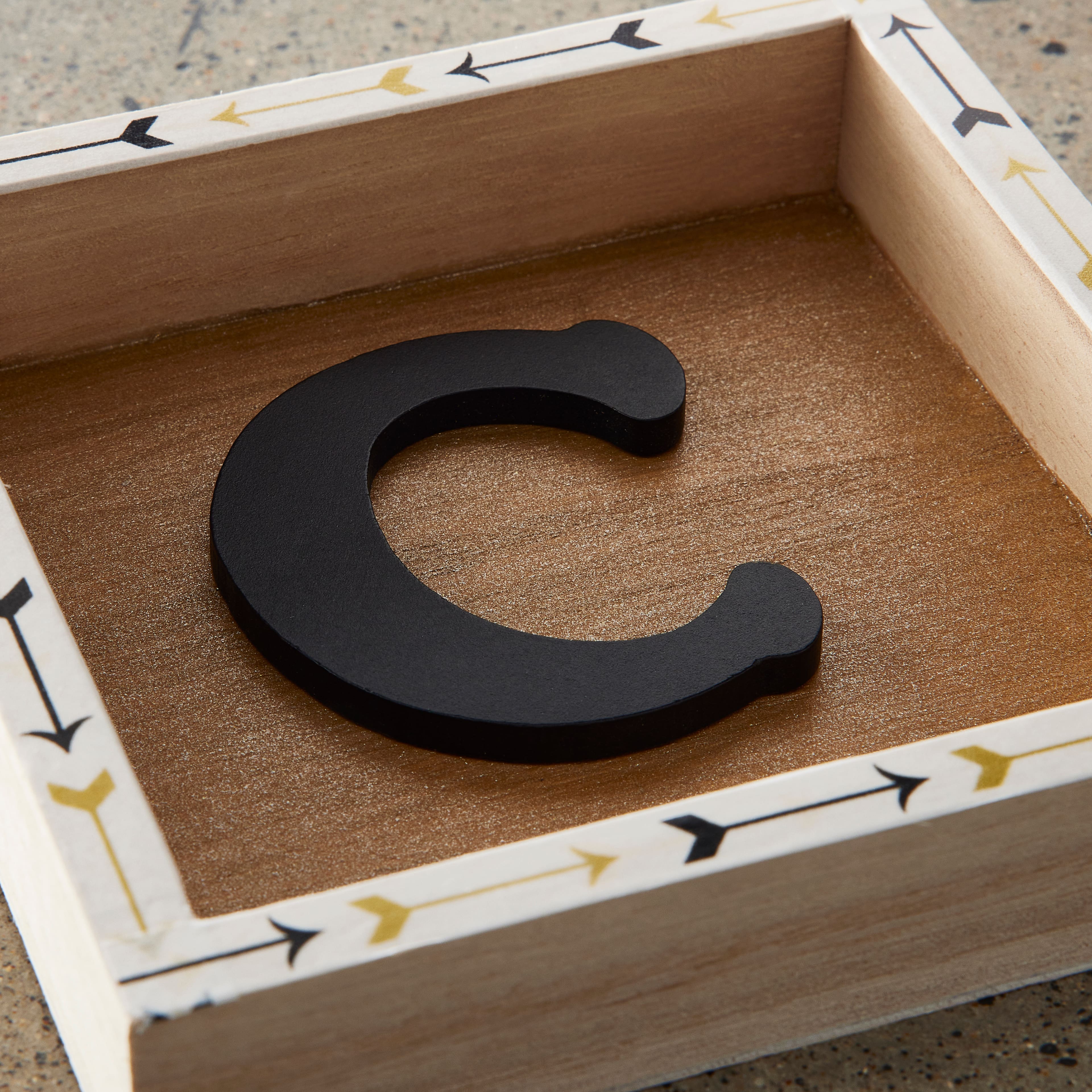 2.5" Black MDF Whimsy Letter by Make Market