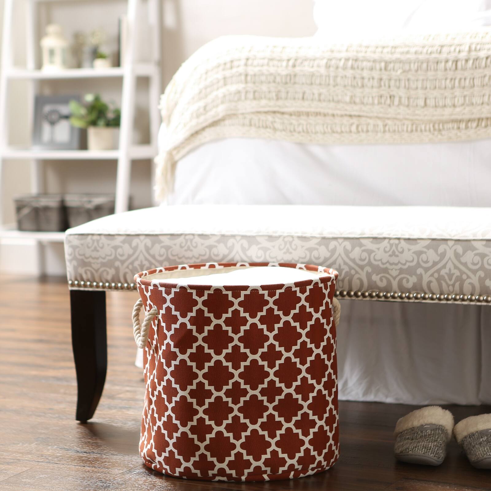 DII® Large Round Polyester Lattice Bin