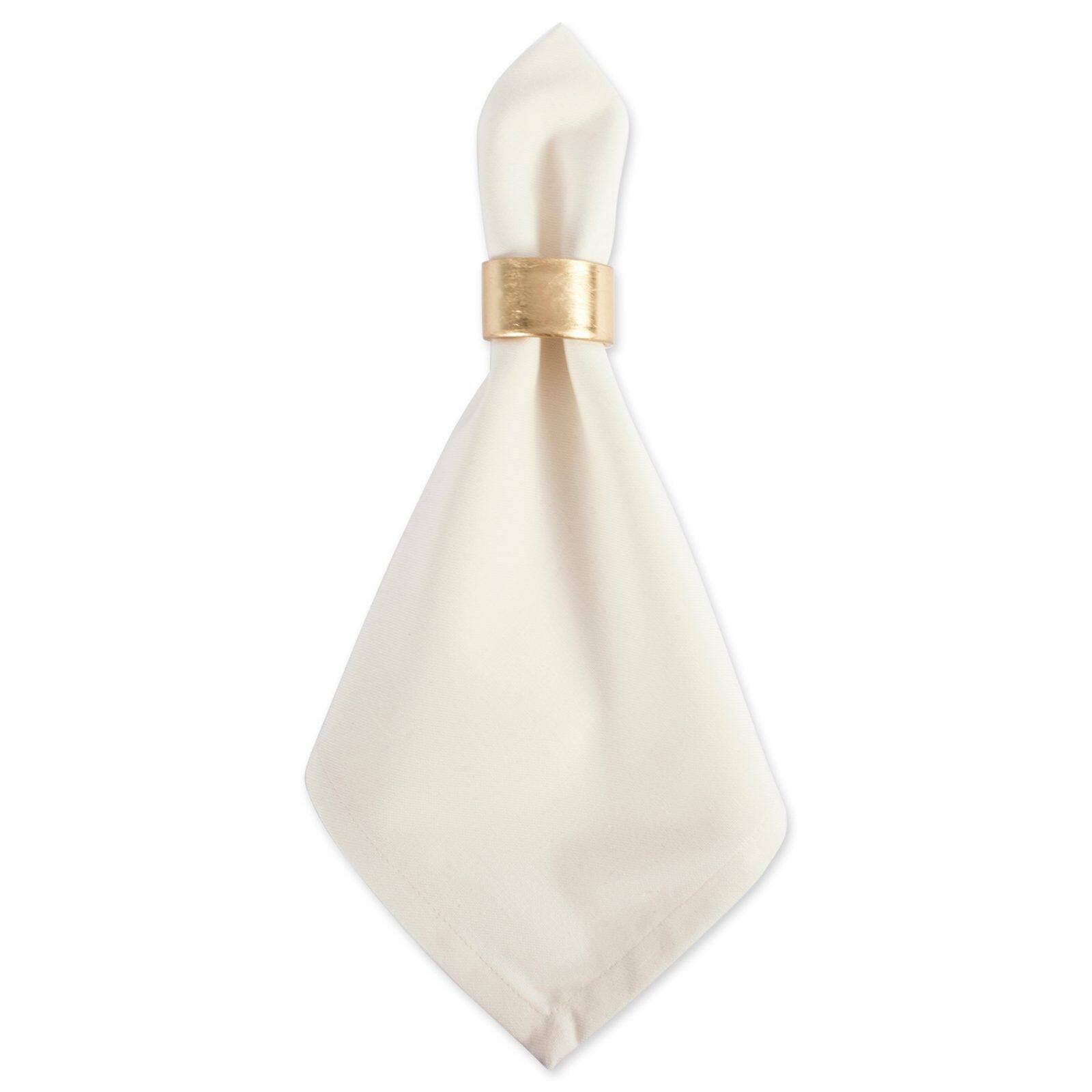 DII® Gold Round Painted Napkin Rings, 6ct. 
