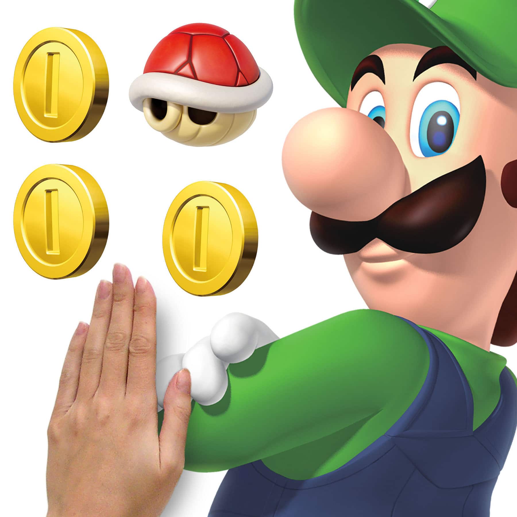 RoomMates Super Mario Luigi & Mario Giant Peel & Stick Wall Decals