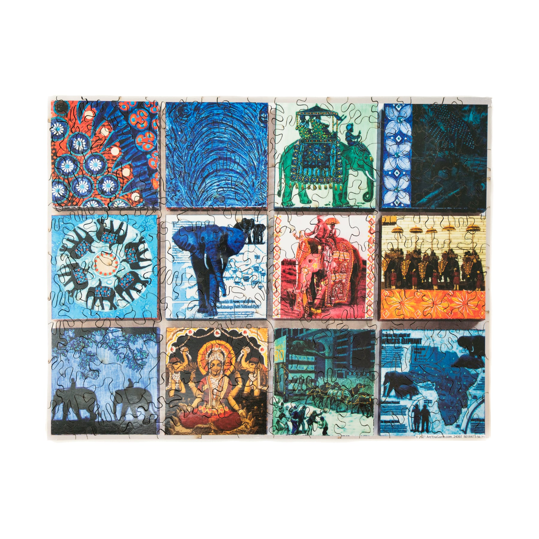 Wooden Jigsaw Puzzle Set - Elephant & Sprung: 406 Pcs