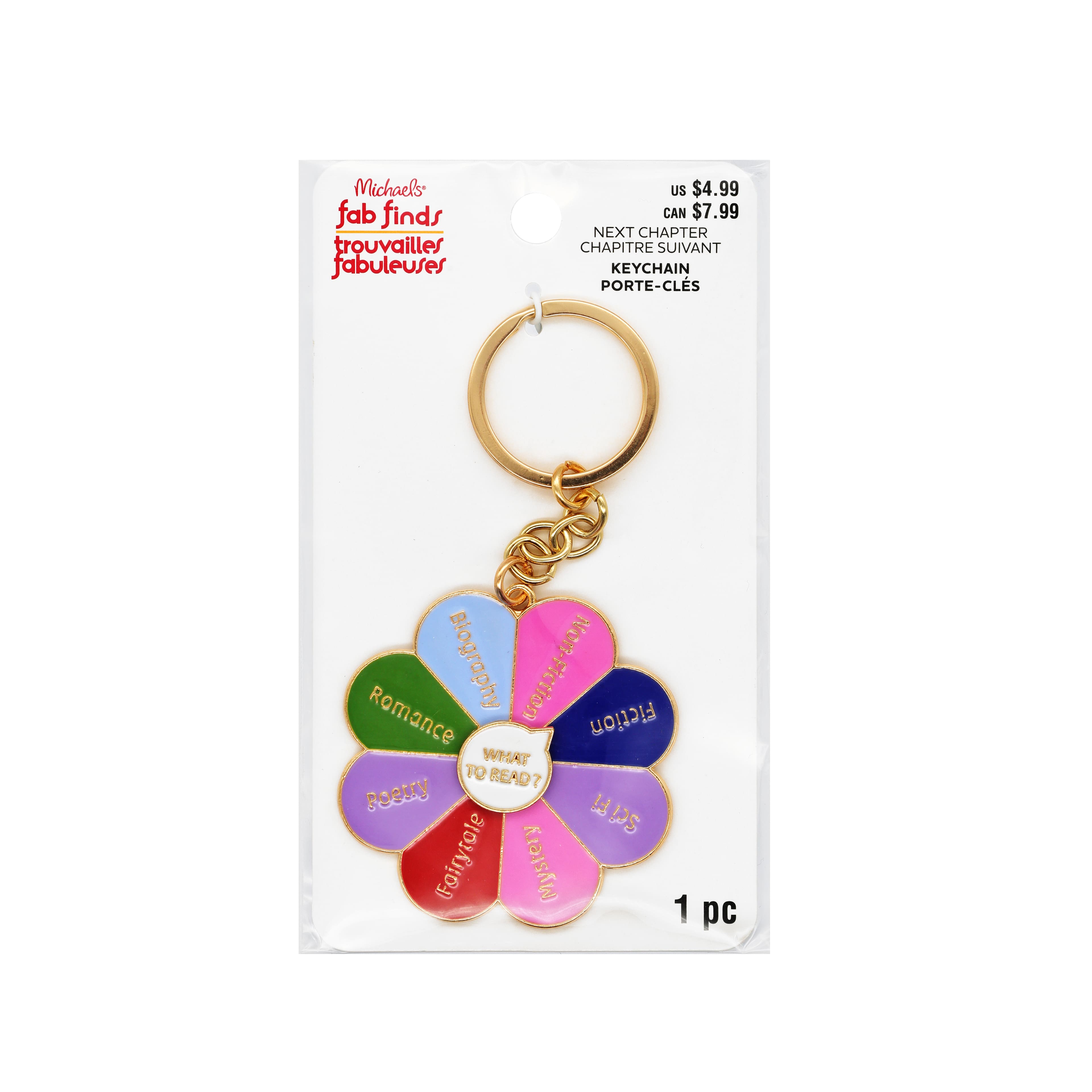 Assorted Next Chapter Keychain, 1pc. by Fab Finds