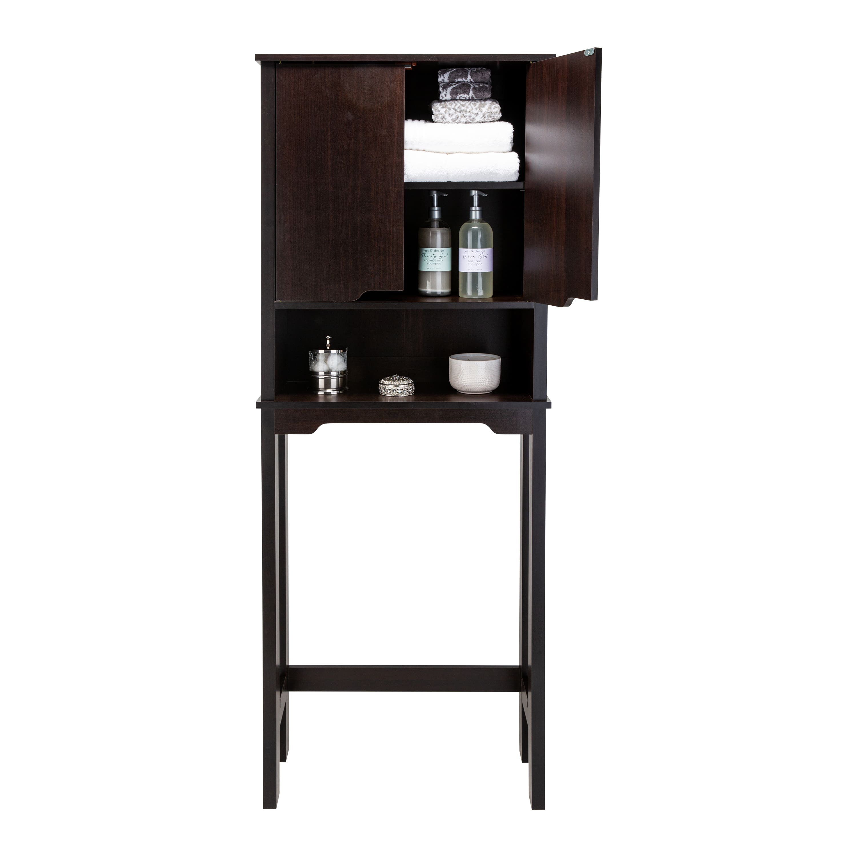 Organize It All Ambassador Espresso Over the Toilet Space Saver