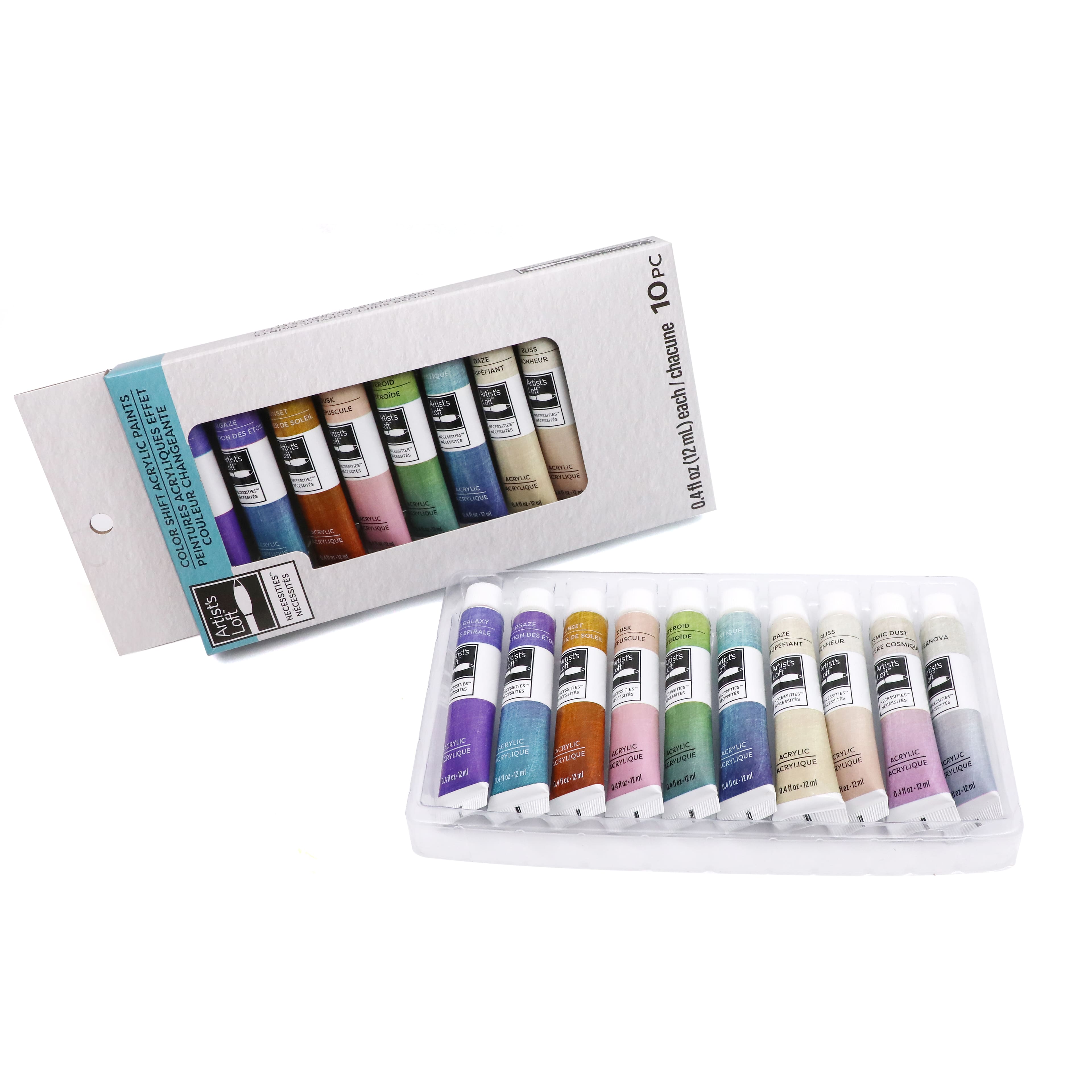 8 Packs: 10 ct. (80 total) Necessities™ Color Shift Acrylic Paints by Artist's Loft™