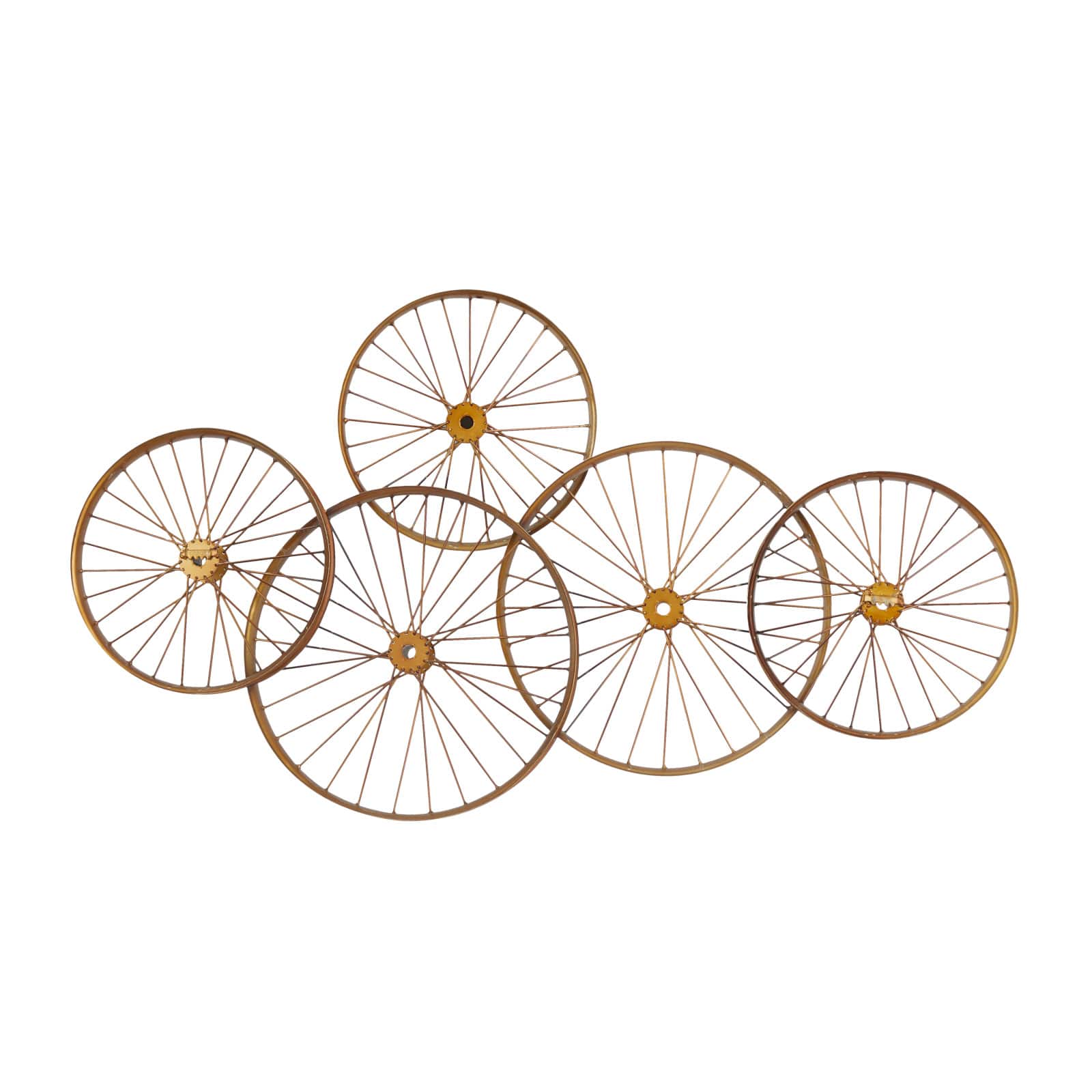 Copper Metal Eclectic Wall Decor, 40" x 40" x 5"