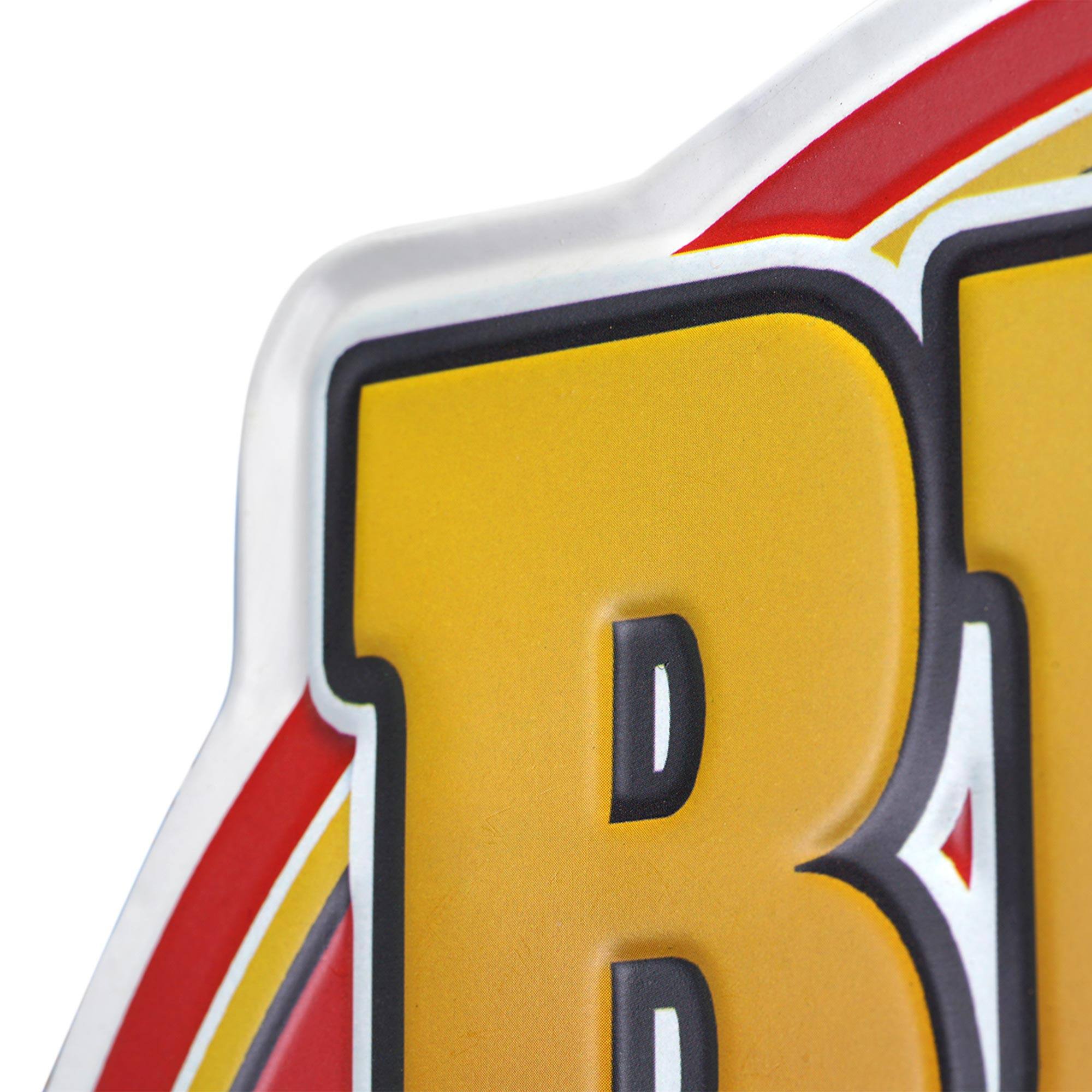 Beer is Cheaper than Gas Embossed Shaped Metal Wall Sign