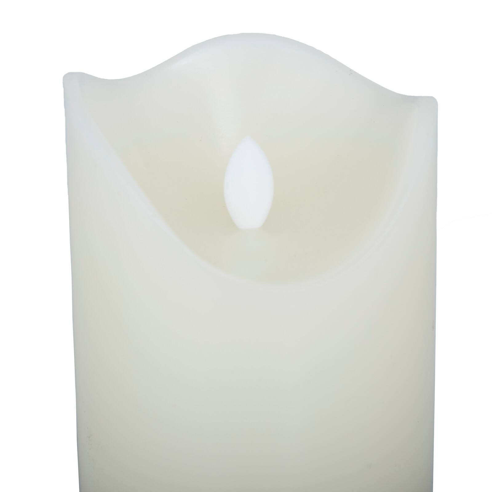 Cream & Silver Traditional Flameless Candle Set