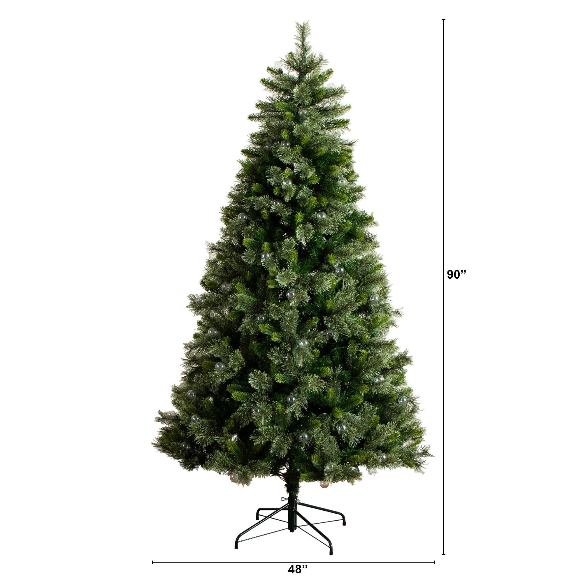 7.5ft. Pre-Lit Artificial Christmas Tree with Warm White LED Lights