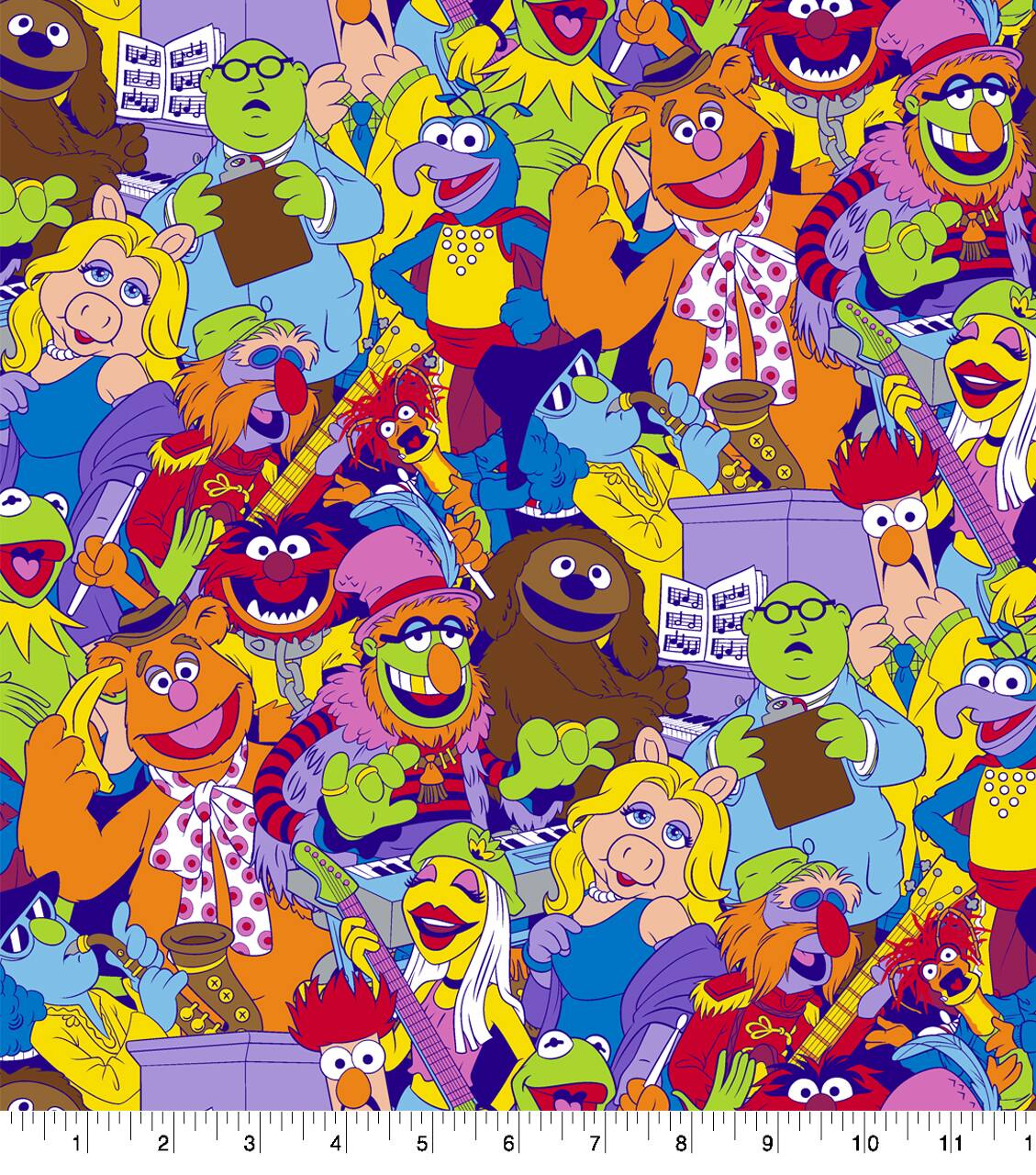 Disney® Muppets Packed Cotton Fabric