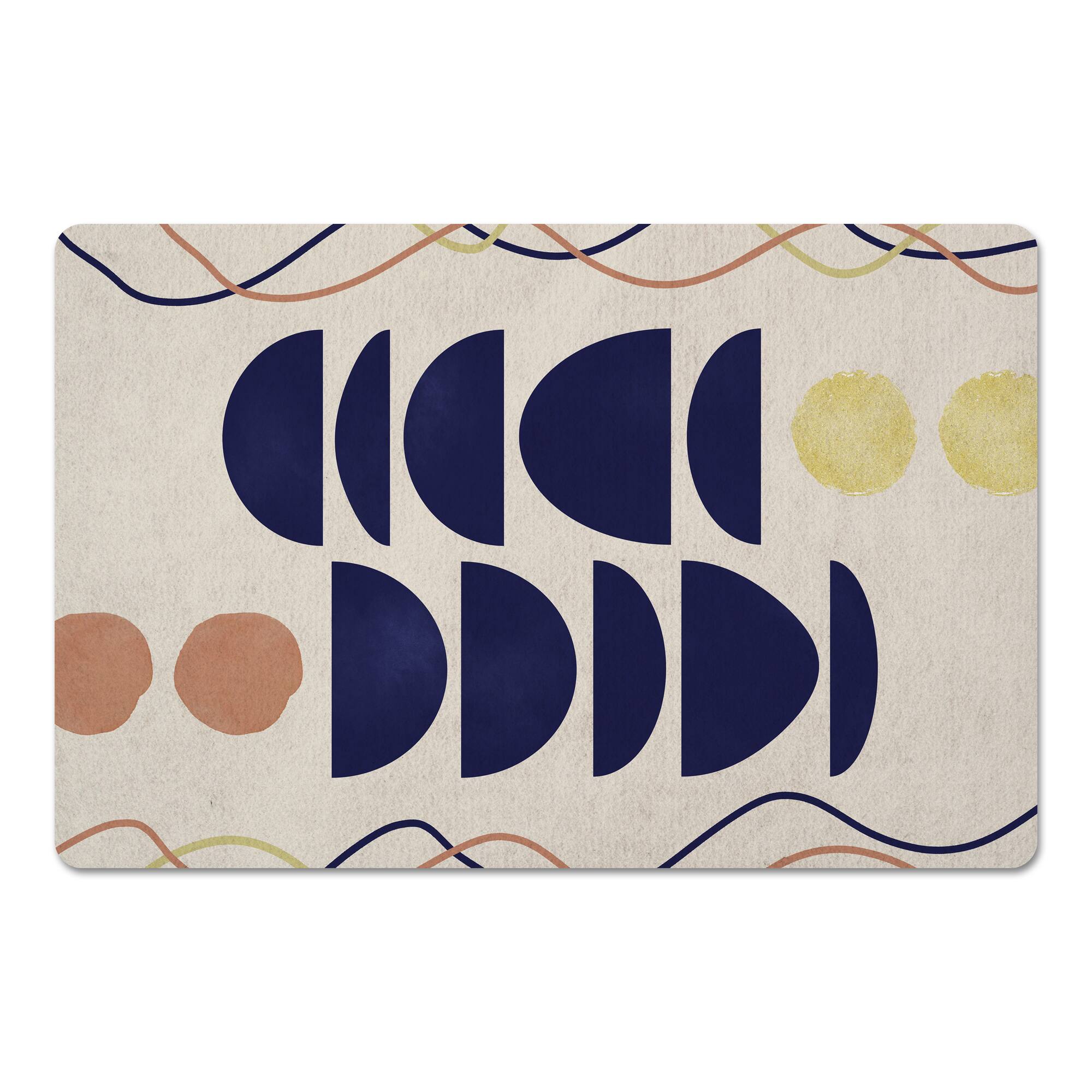 Mod Stacked Shapes 27" x 18" Floor Mat