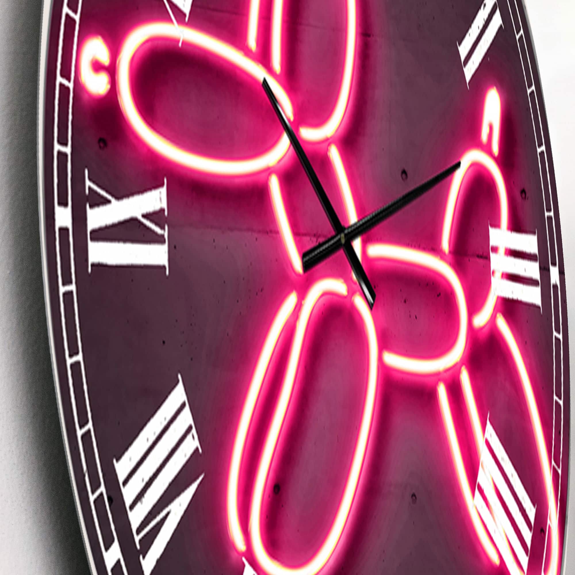 Designart 'Balloon Dog Oversized Modern Wall Clock