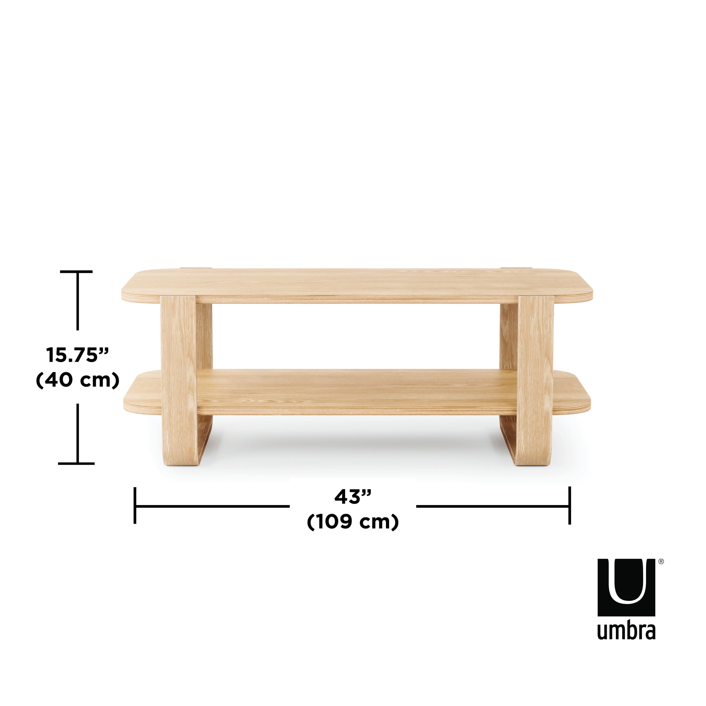 Umbra 43" x 16" Natural Bellwood Coffee Table