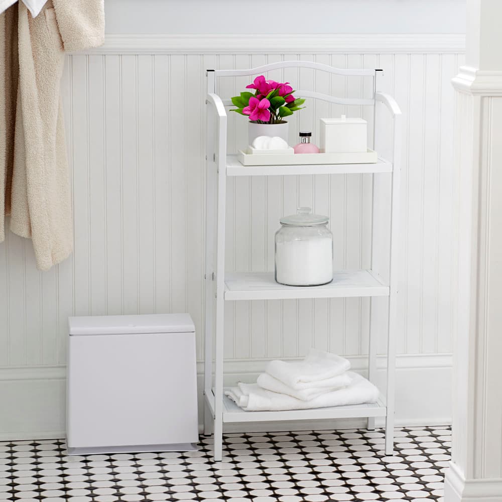 Household Essentials 3-Tier Metal Bathroom Storage Shelf