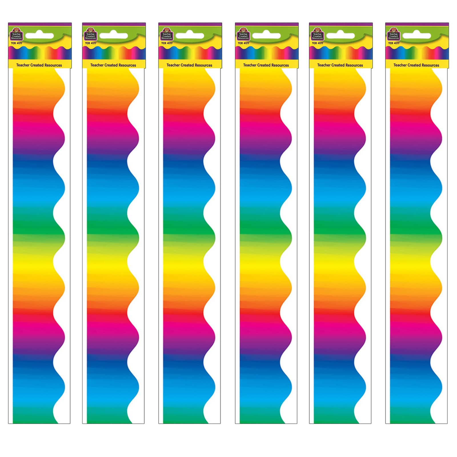 Teacher Created Resources® Multicolor Scalloped Border Trim, 210ft.