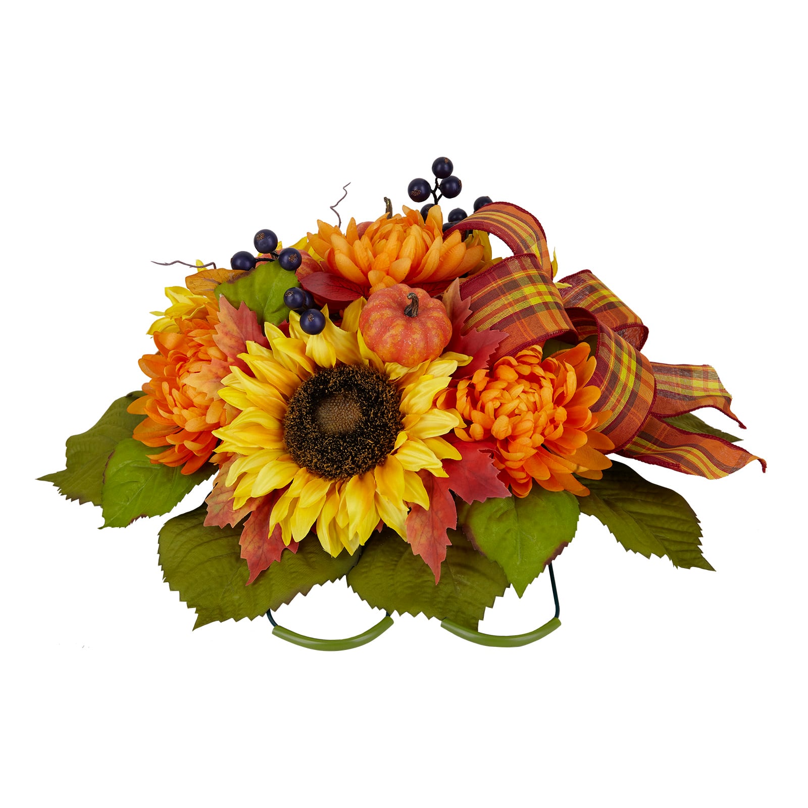 17" Yellow Sunflower & Pumpkin Mix Saddle by Ashland®