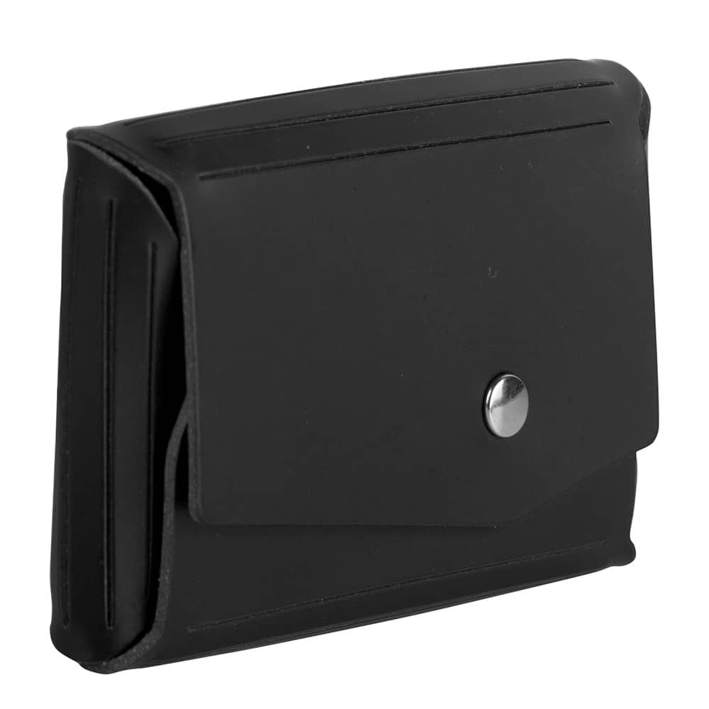 JAM Paper Italian Leather Business Card Holder Case with Angular Flap