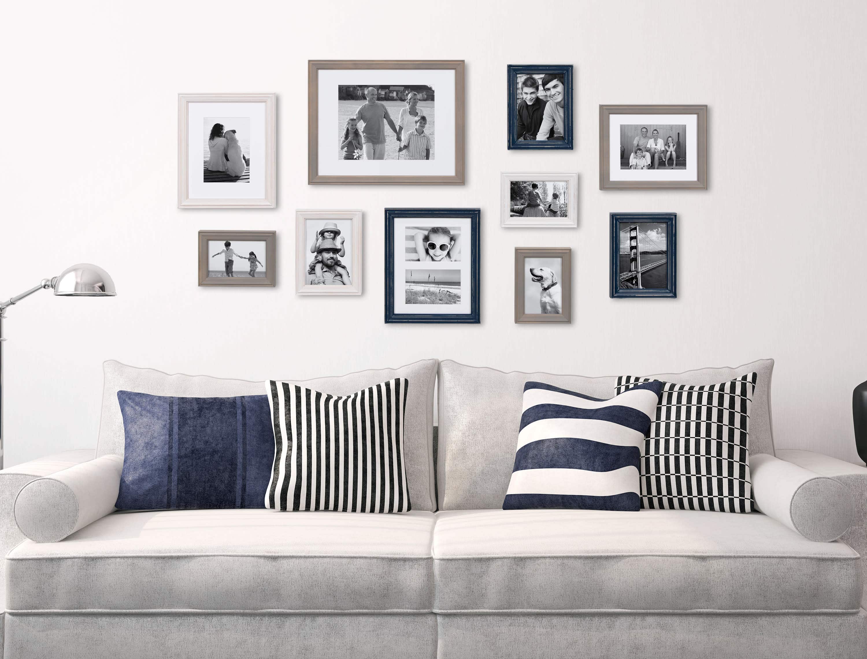 Kate and Laurel Bordeaux Gallery Wall Wood Picture Frame Set