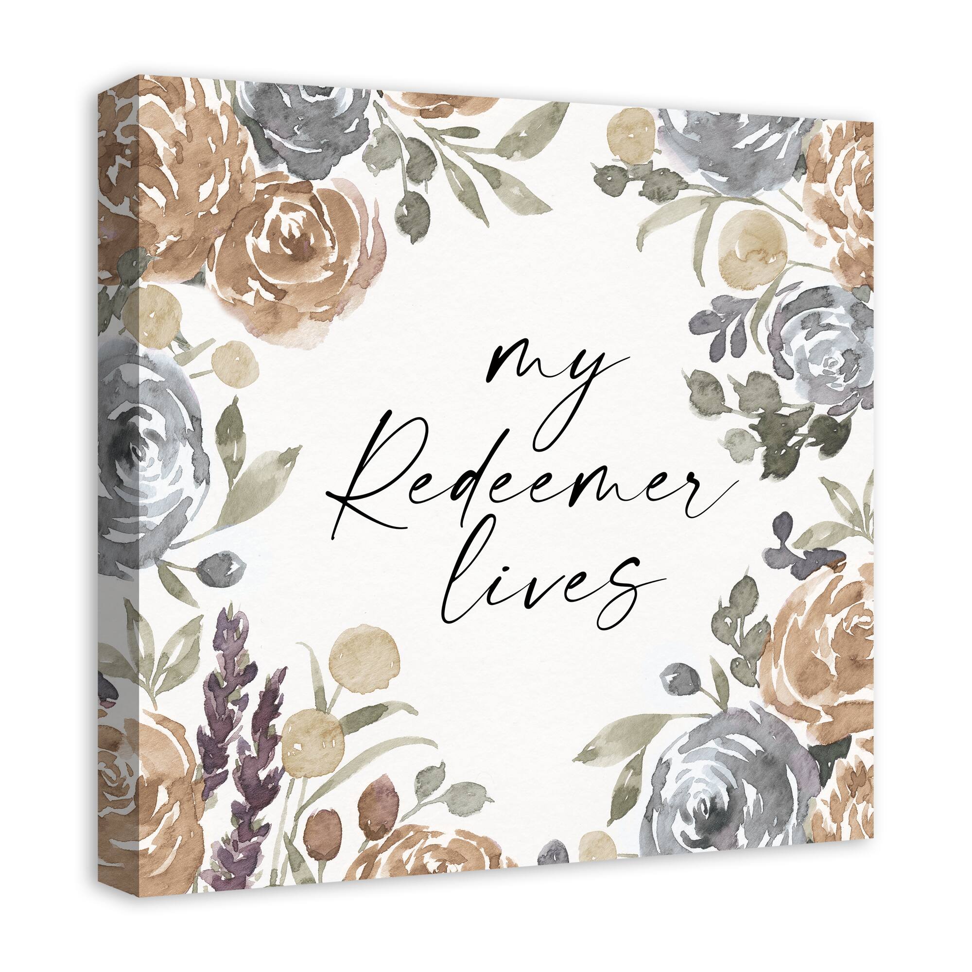 My Redeemer Lives Canvas Wall Art