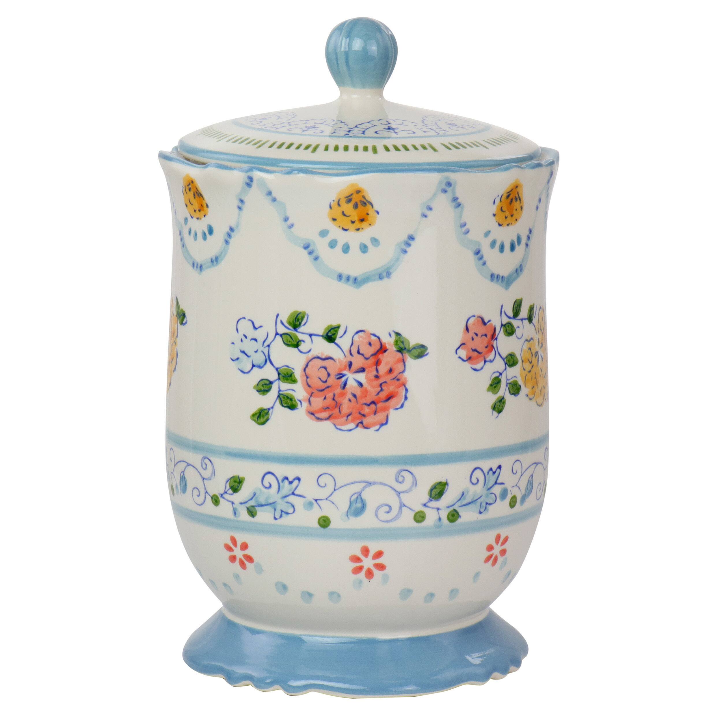 Gibson Elite® Anaya Ceramic Canister with Lid in Floral