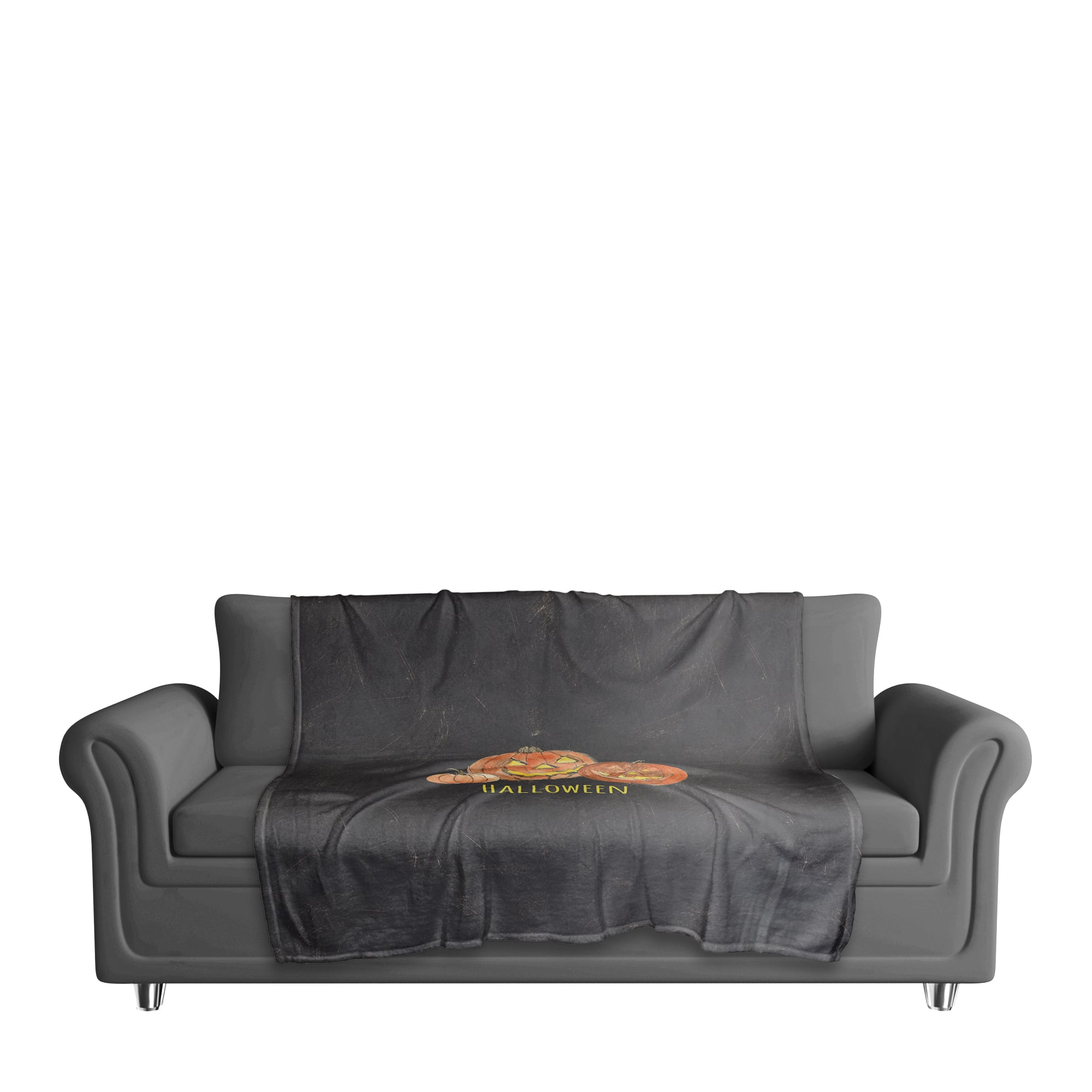 Jack-o'-lanterns Fleece Throw