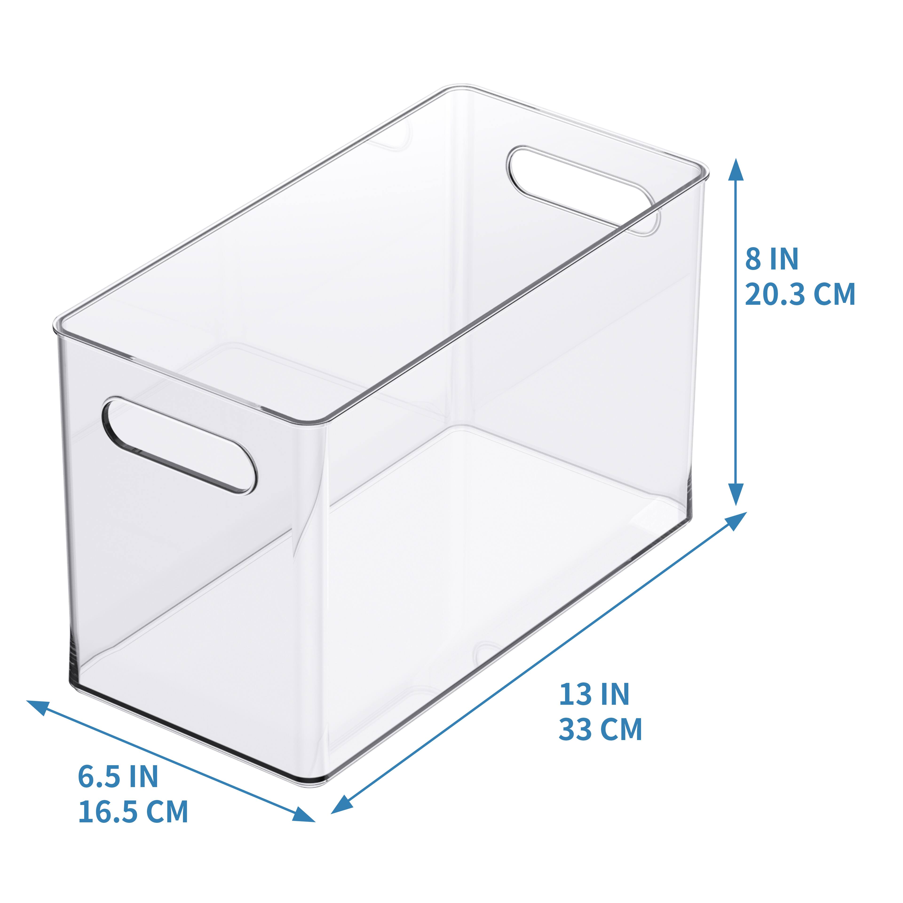 13" x 6.5" Clear Storage Bin with Handles by Simply Tidy™
