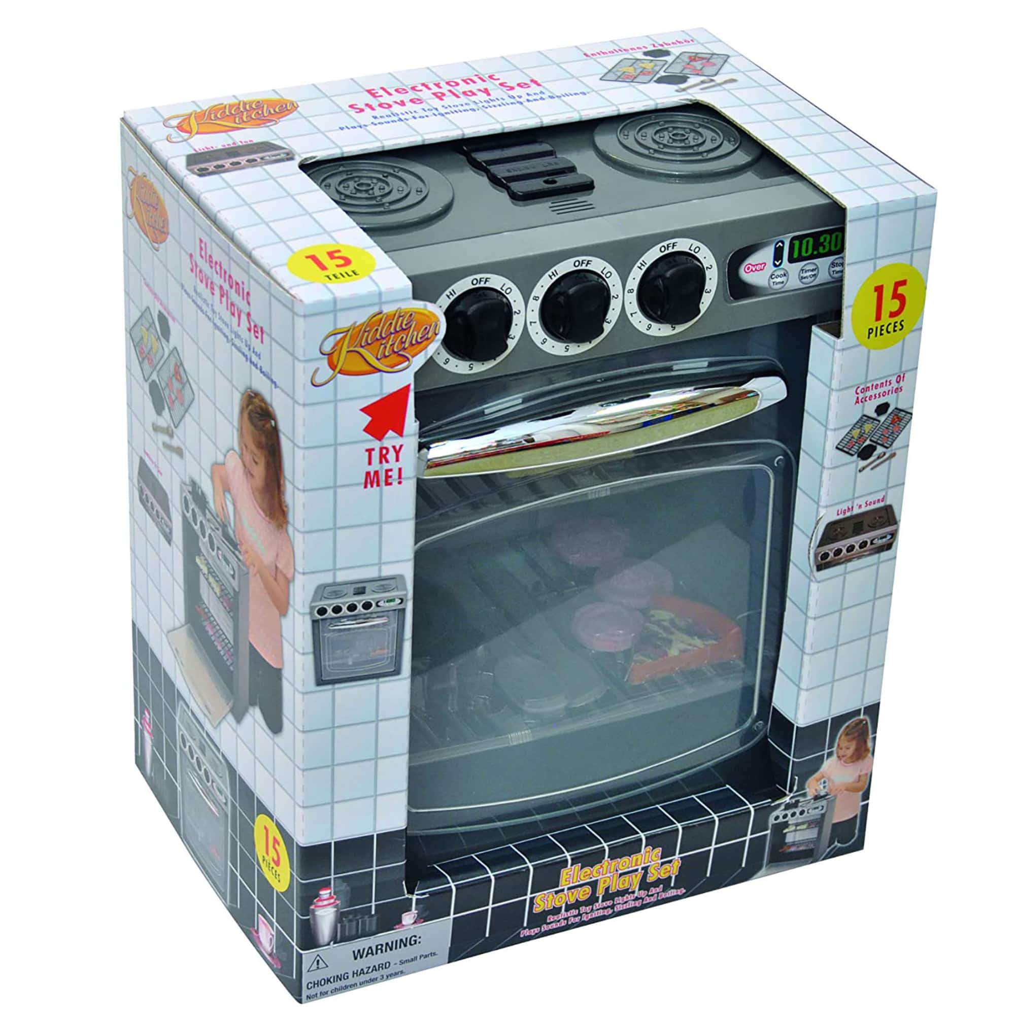 16-Piece Children's Electronic Stove Playset