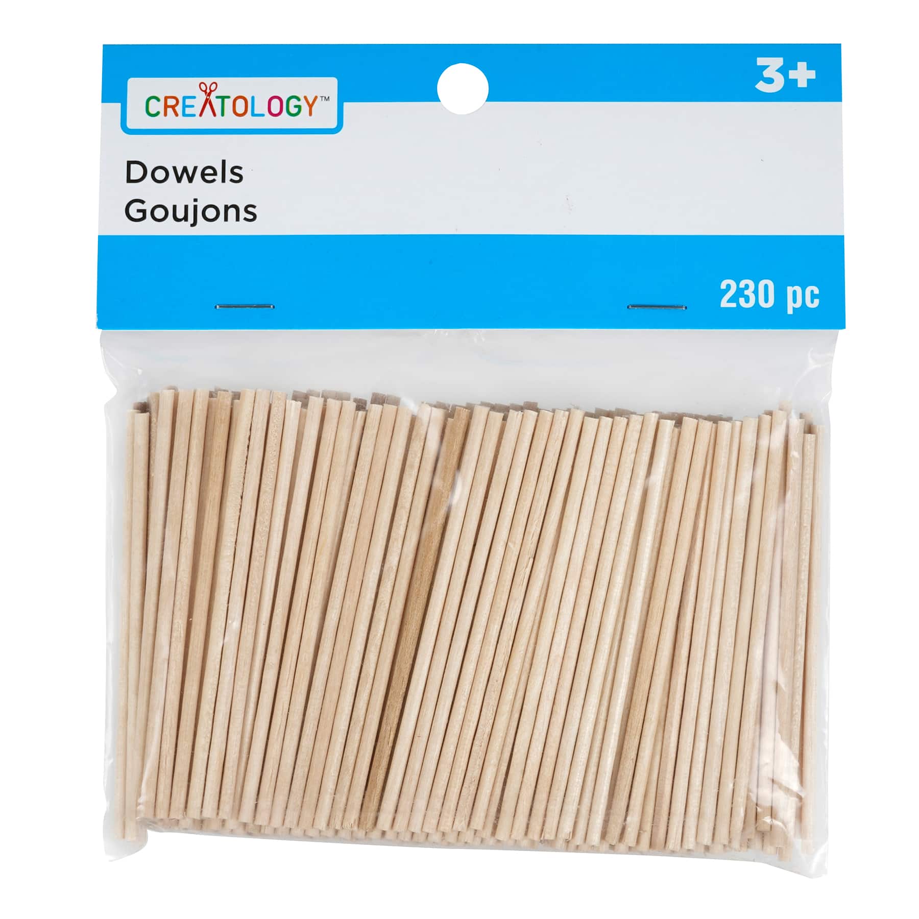 12 Packs: 230 ct. (2,760 total) 2.5" Wooden Dowels by Creatology™