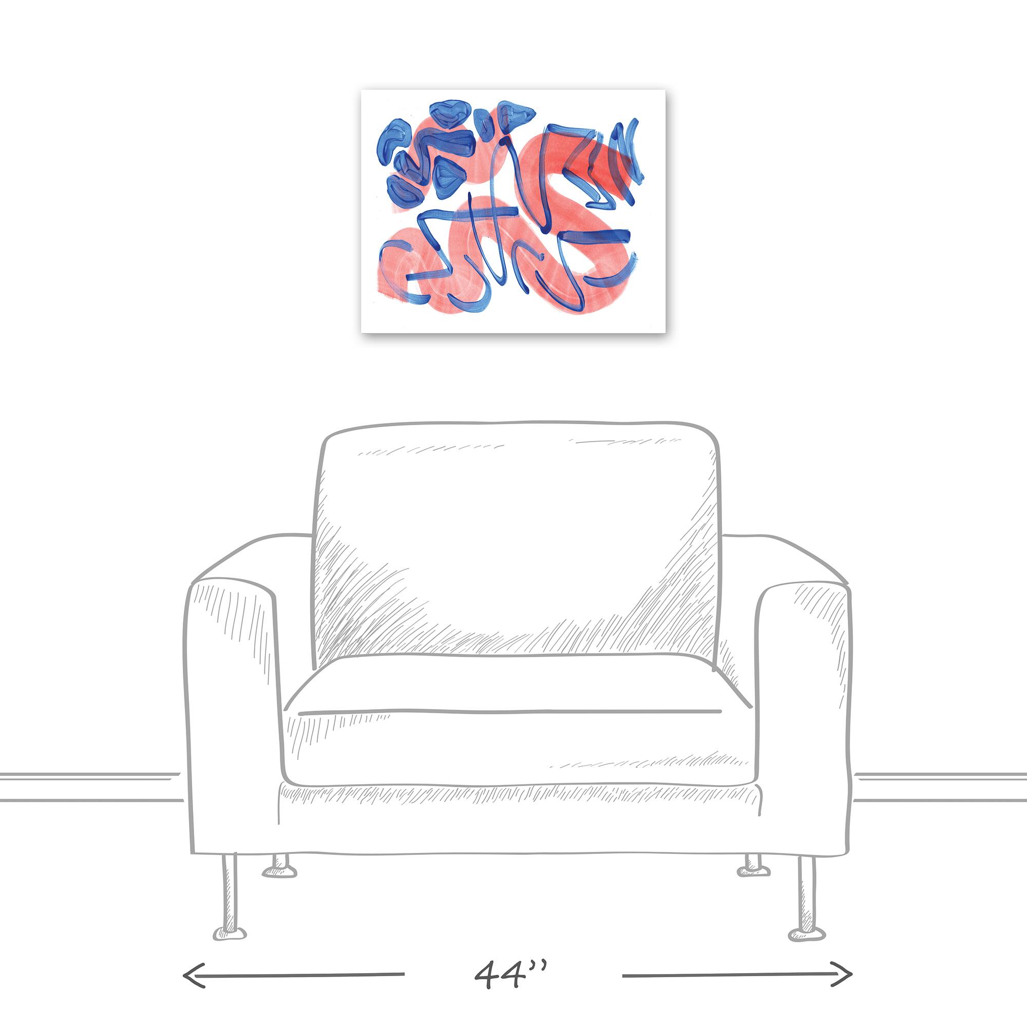 Overlapping Strokes 20" x 16" Canvas Wall Art