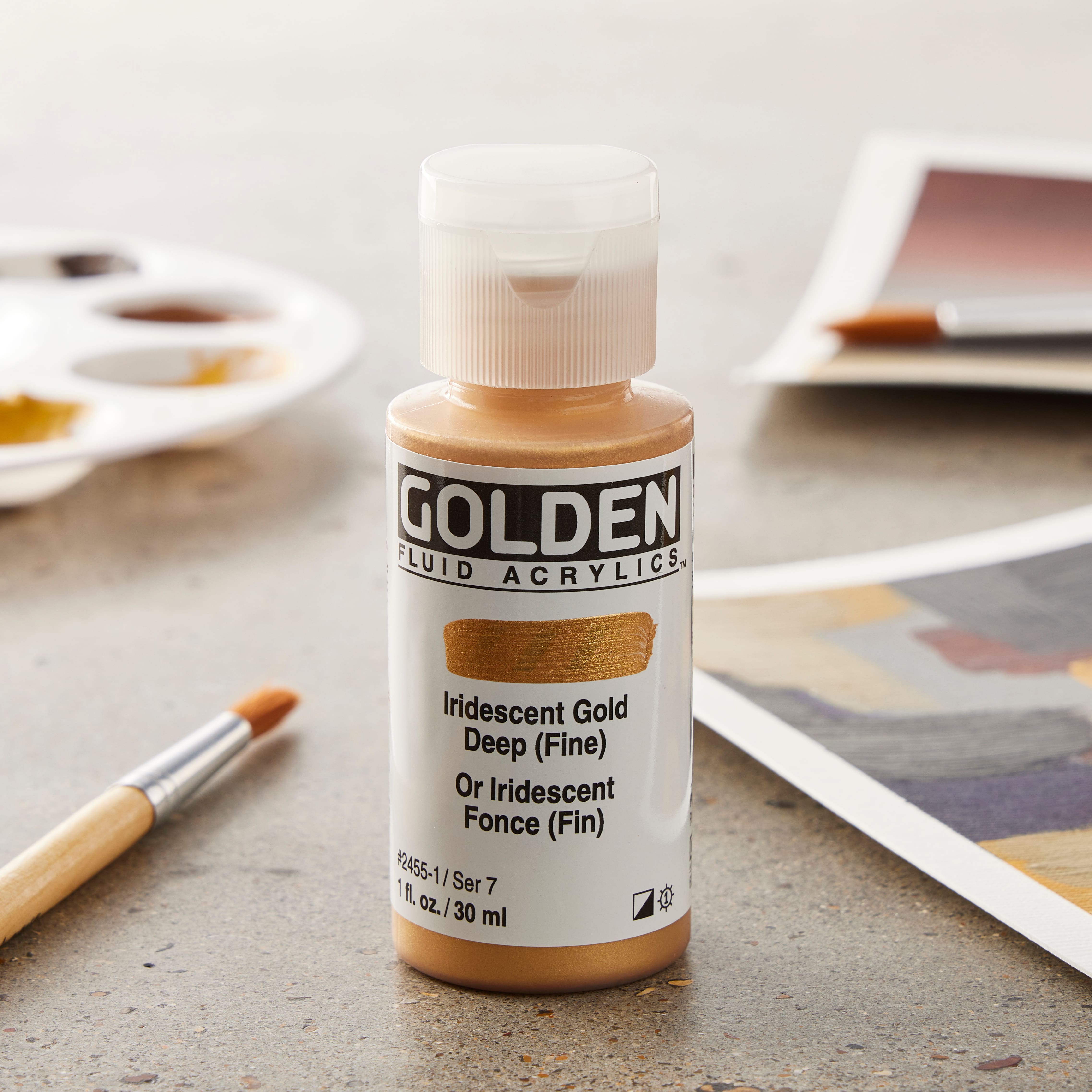 Golden® Iridescent Fluid Acrylics