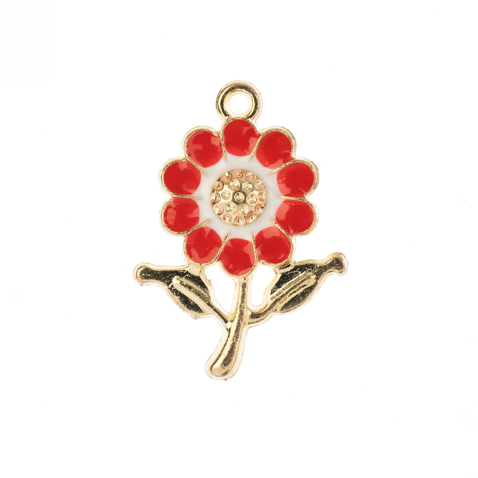 John Bead Sweet & Petite Daisy Flower Charms, 8ct.