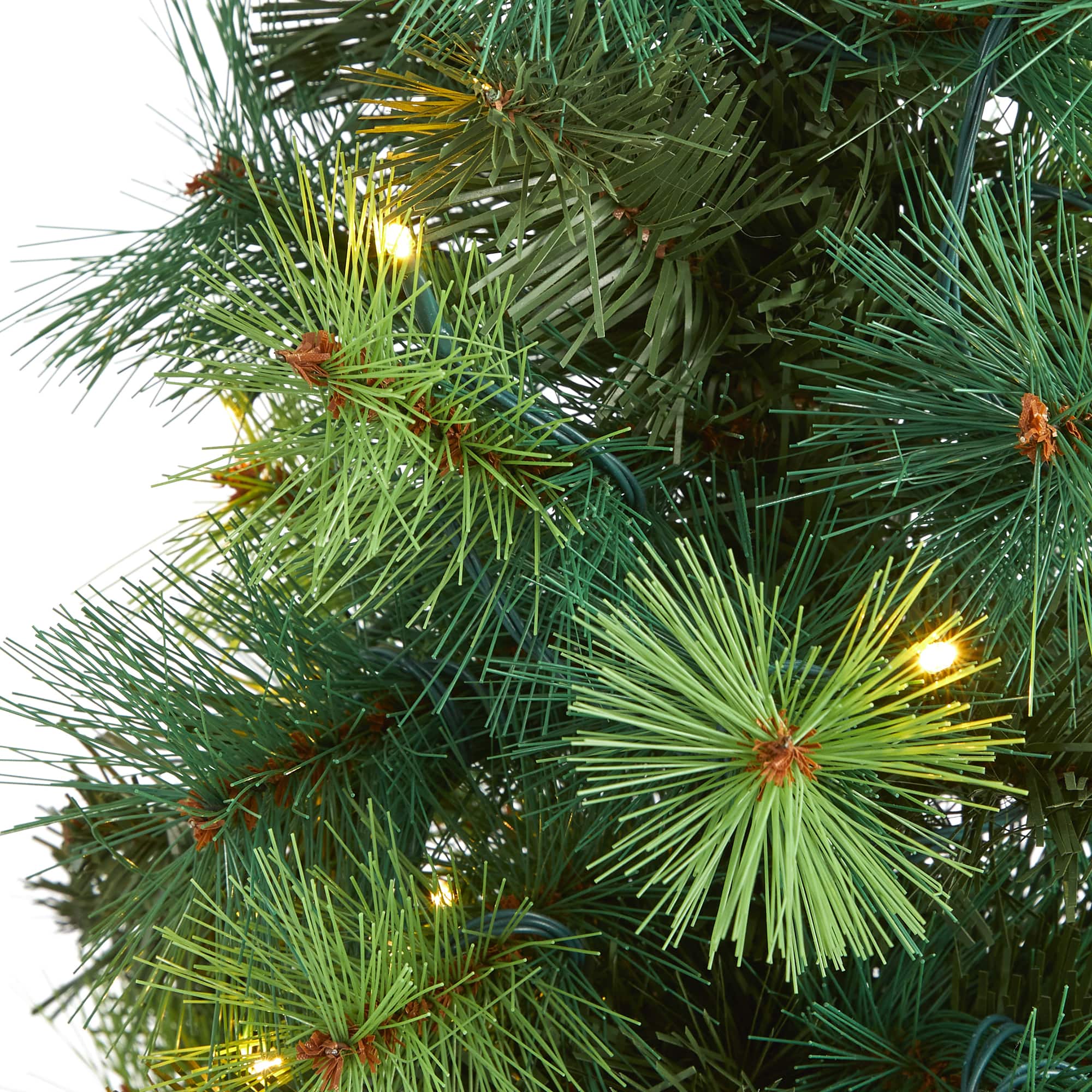 4ft. Pre-Lit Mixed Green Scotch Pine Artificial Christmas Tree with LED Lights