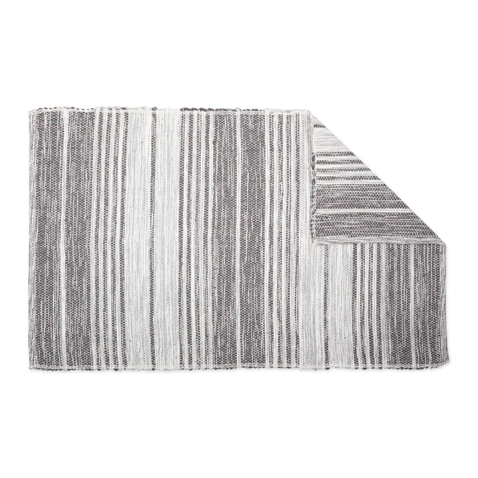 DII® Variegated Gray Recycled Yarn Rug, 2ft. x 3ft.