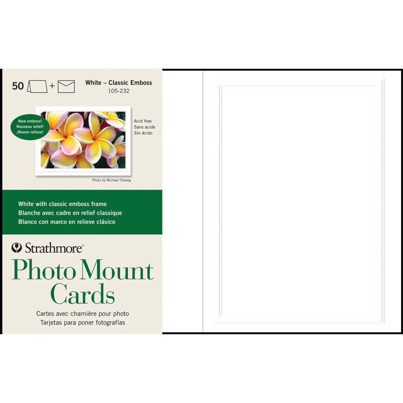 Strathmore® 5" x 7" White Photo Mount Cards & Envelopes Set