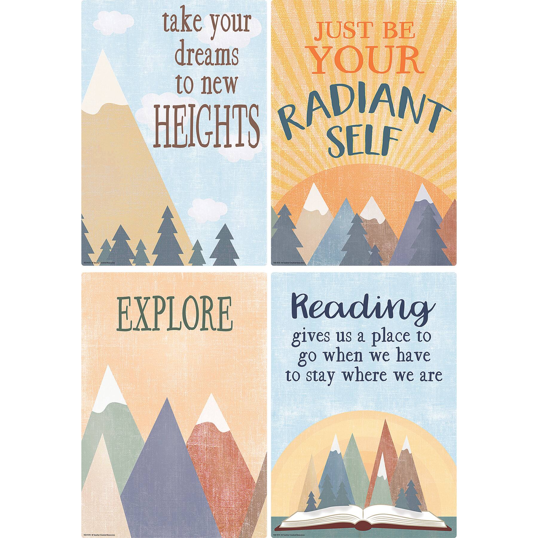 Teacher Created Resources® Moving Mountains Small Posters set