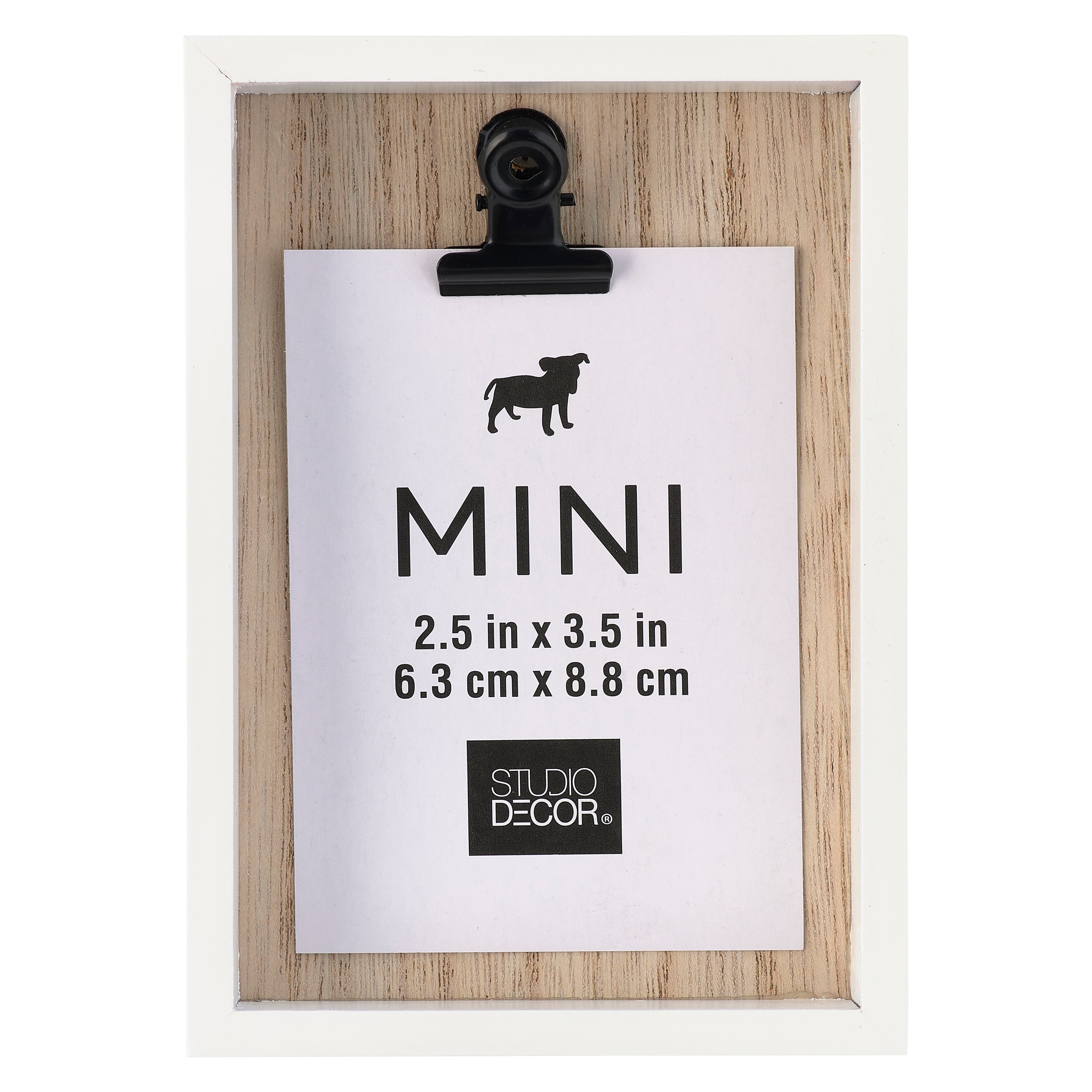 24 Pack: White Deep Box 2.5" x 3.5" Mini Clip Frame by Studio Décor®