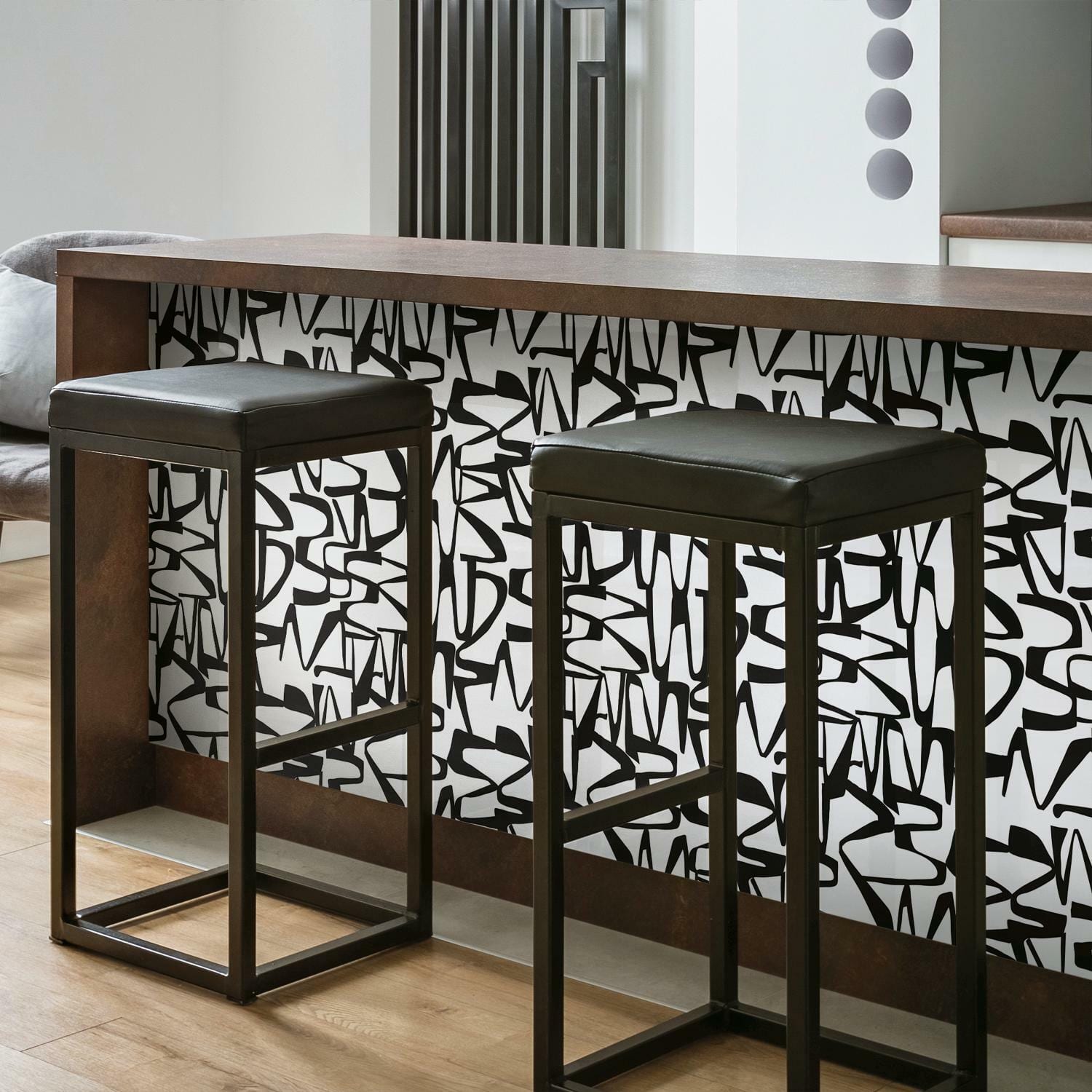 RoomMates Black Enigmatic Peel & Stick Wallpaper