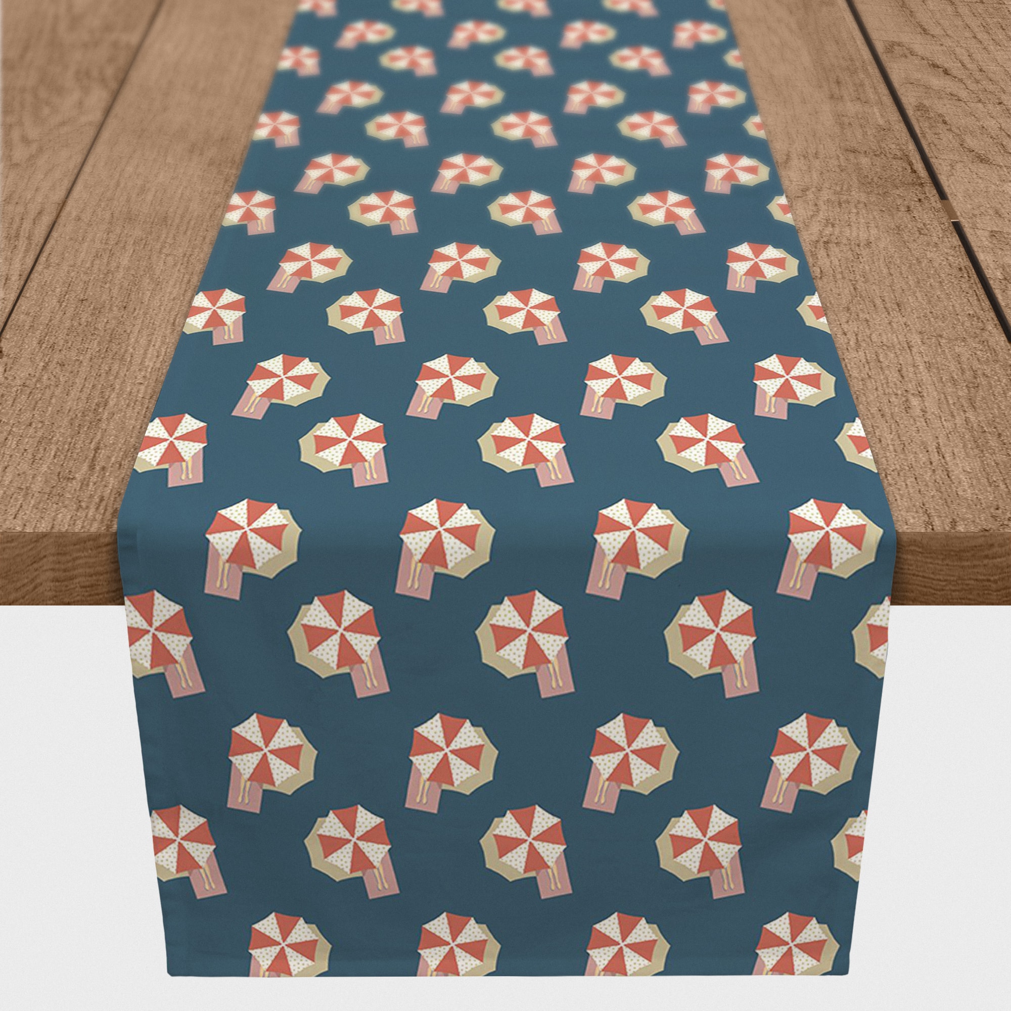 72" Umbrella Pattern Cotton Twill Runner