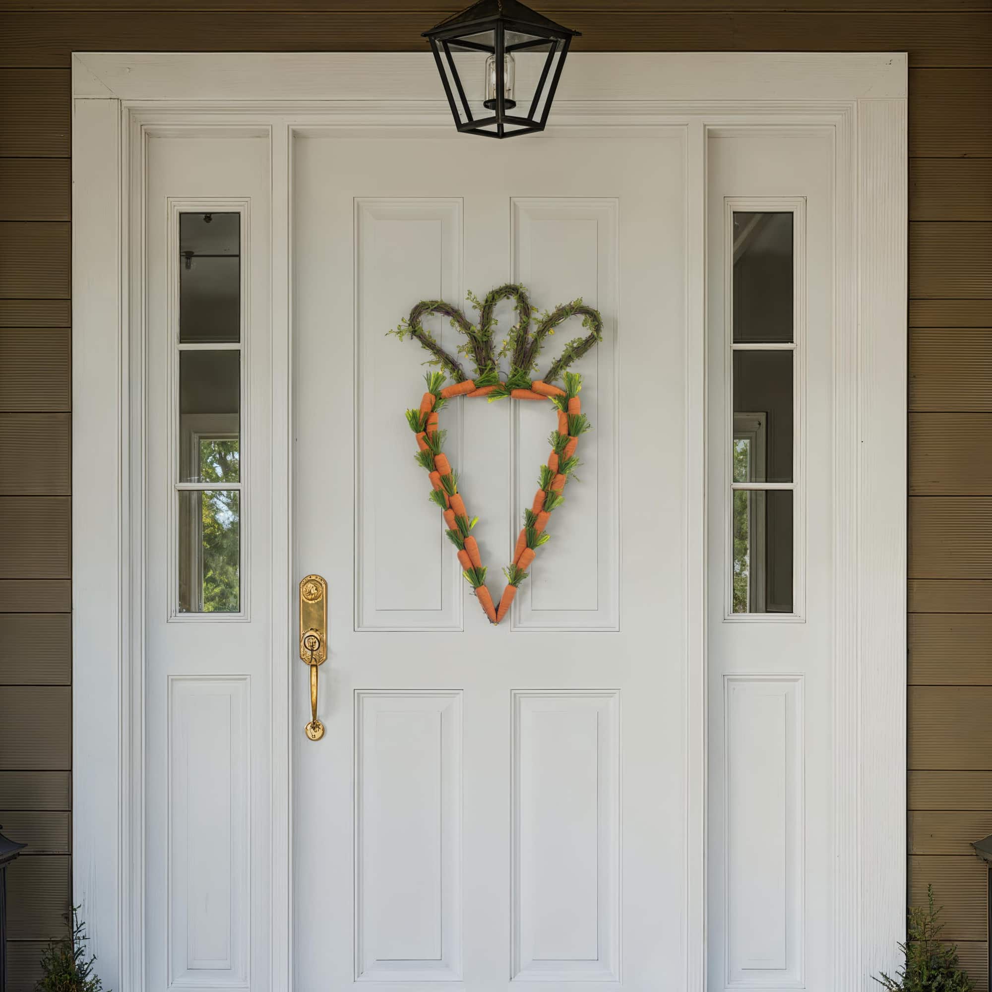 Vickerman 22" Orange & Green Artificial Carrot Wreath