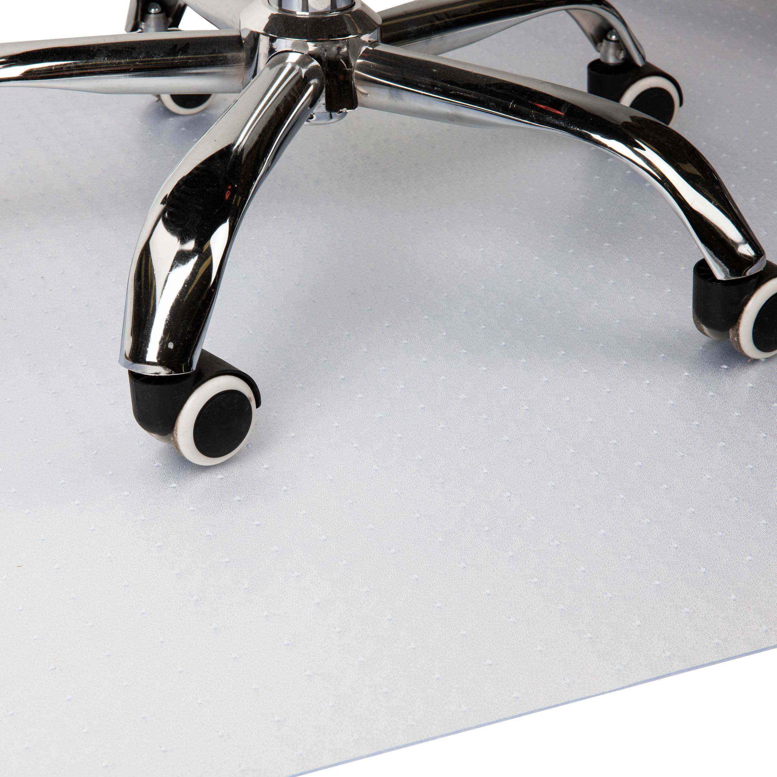 Mind Reader 47.5" Clear Rolling Chair Carpet Protection Mat