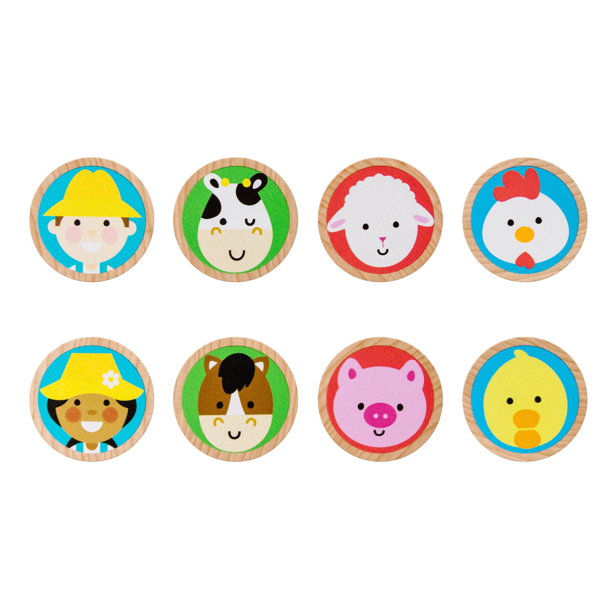 Melissa & Doug® GO TOTs™ Wooden Barnyard Tumble Play Set