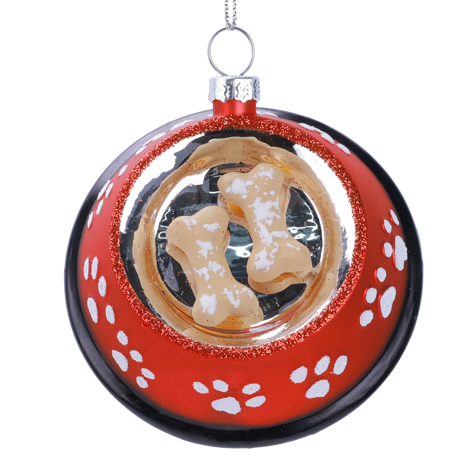 3" Dog Bowl Glass Ornament by Ashland®